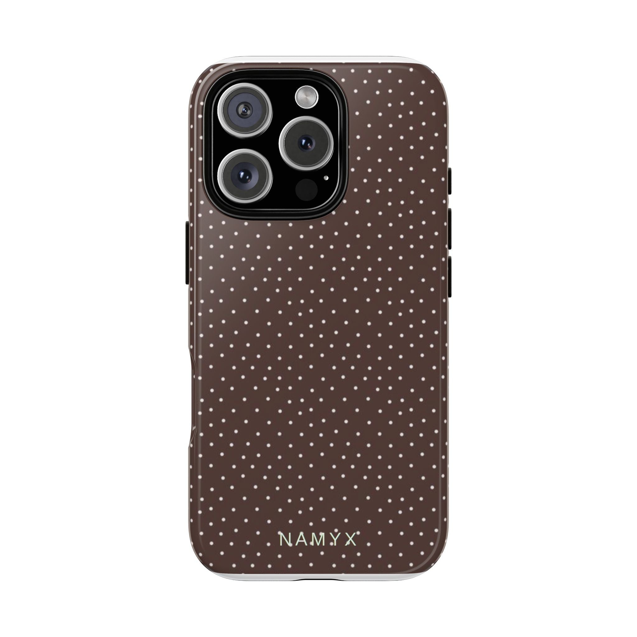 Brown Polka Dot Tough Phone Case - Slim Protective iPhone Cover