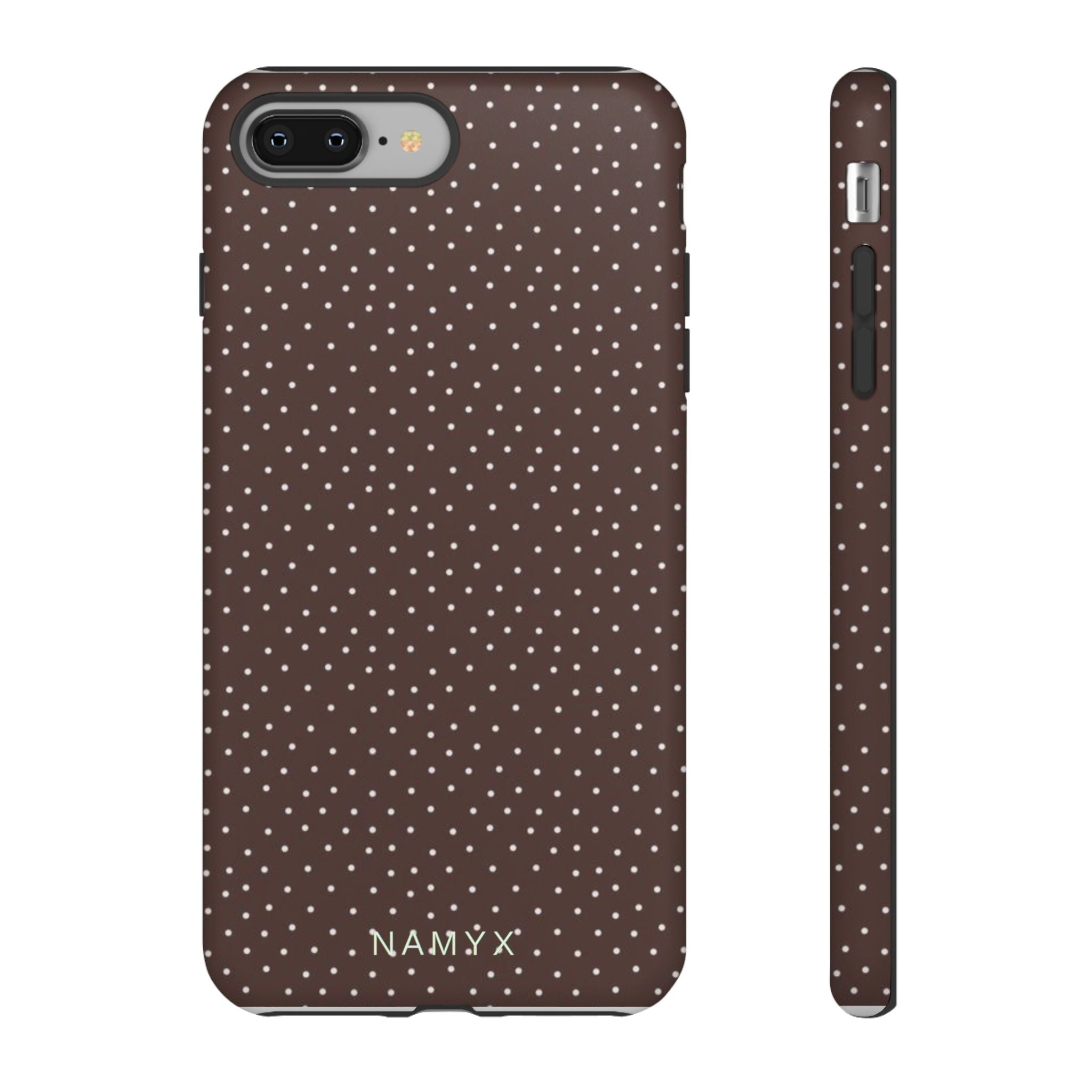 Brown Polka Dot Tough Phone Case - Slim Protective iPhone Cover