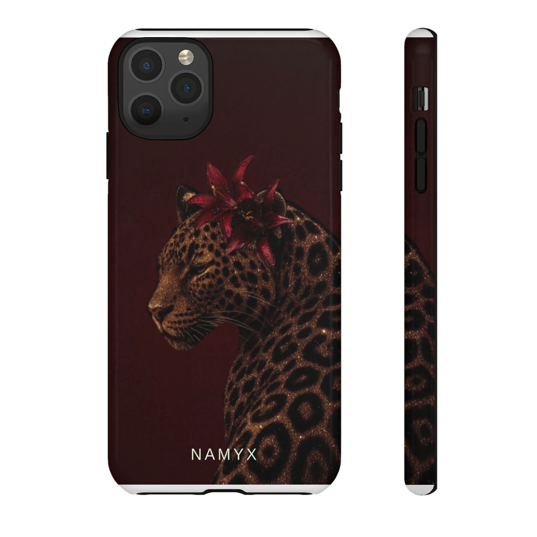 Leopard Floral Tough Phone Case
