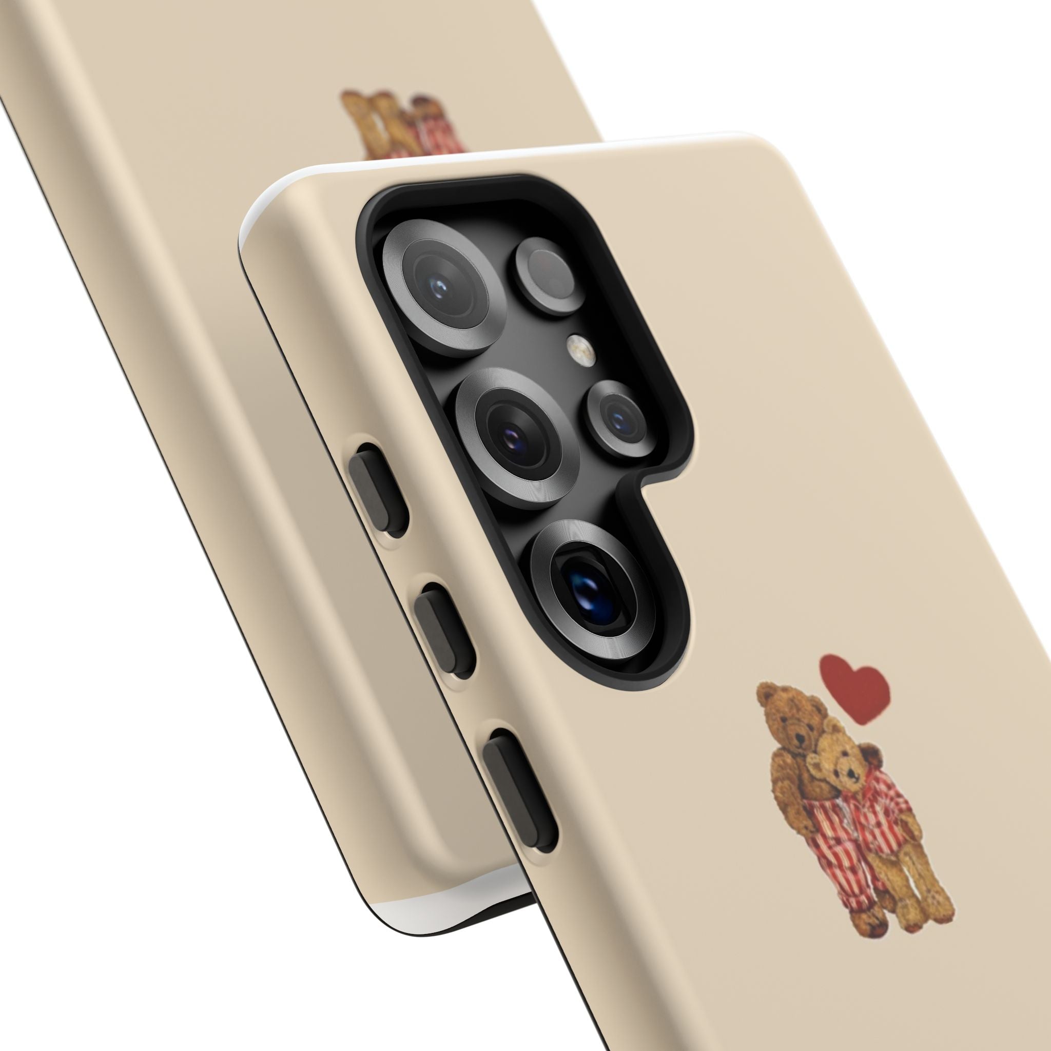 Teddy Heart Phone Case — Cute Vintage Plush Bear Protective iPhone Case
