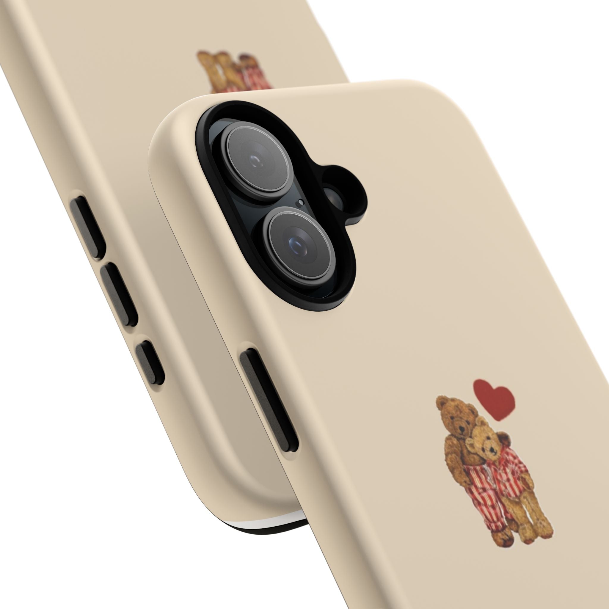Teddy Heart Phone Case — Cute Vintage Plush Bear Protective iPhone Case
