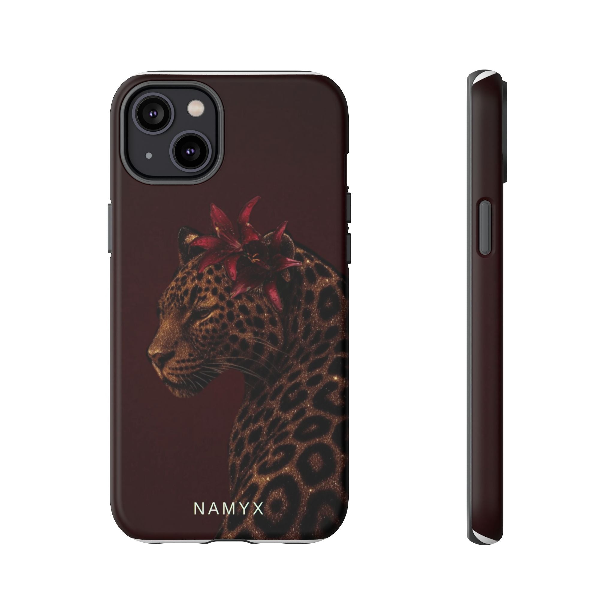 Leopard Floral Tough Phone Case