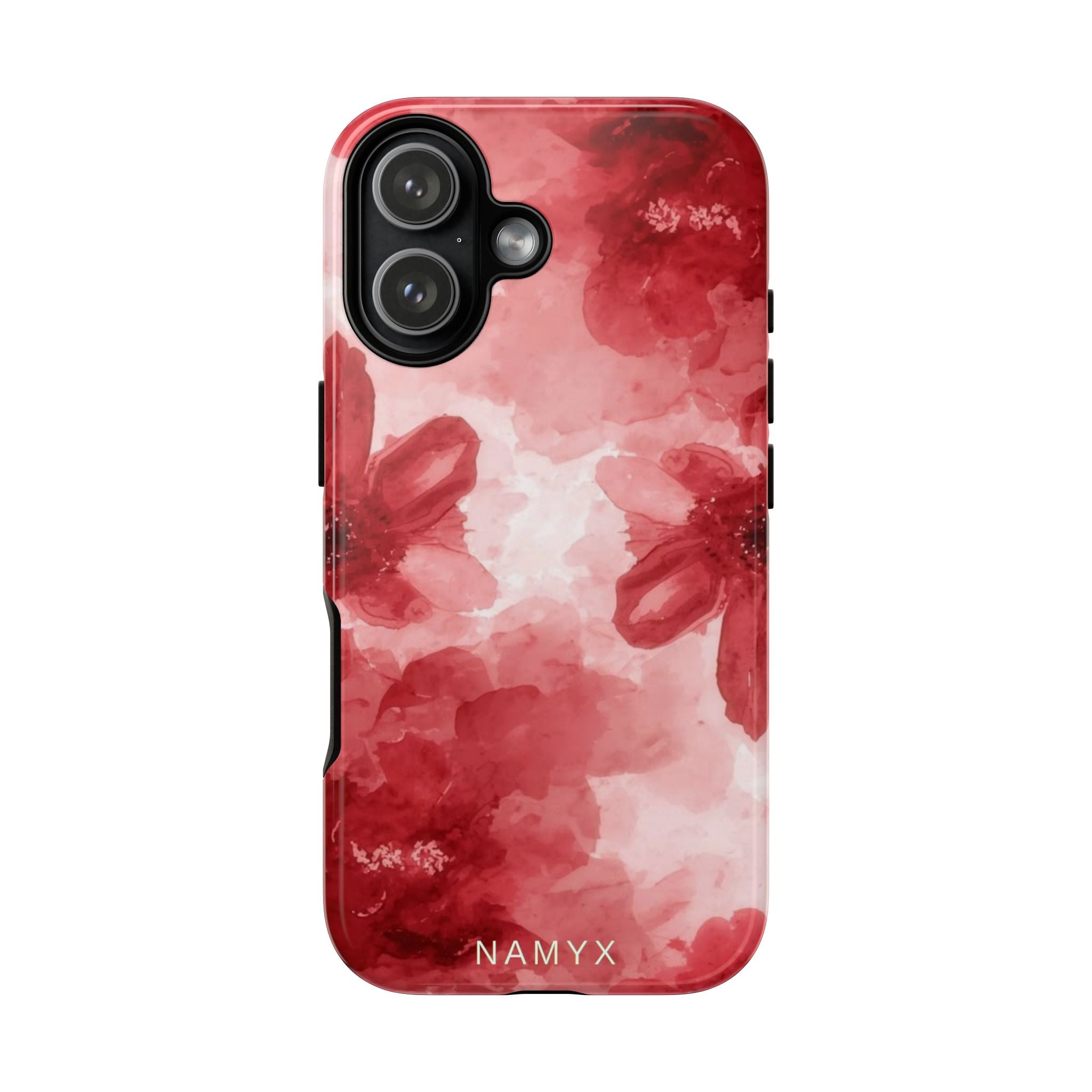 Floral Red Watercolor Tough Phone Case