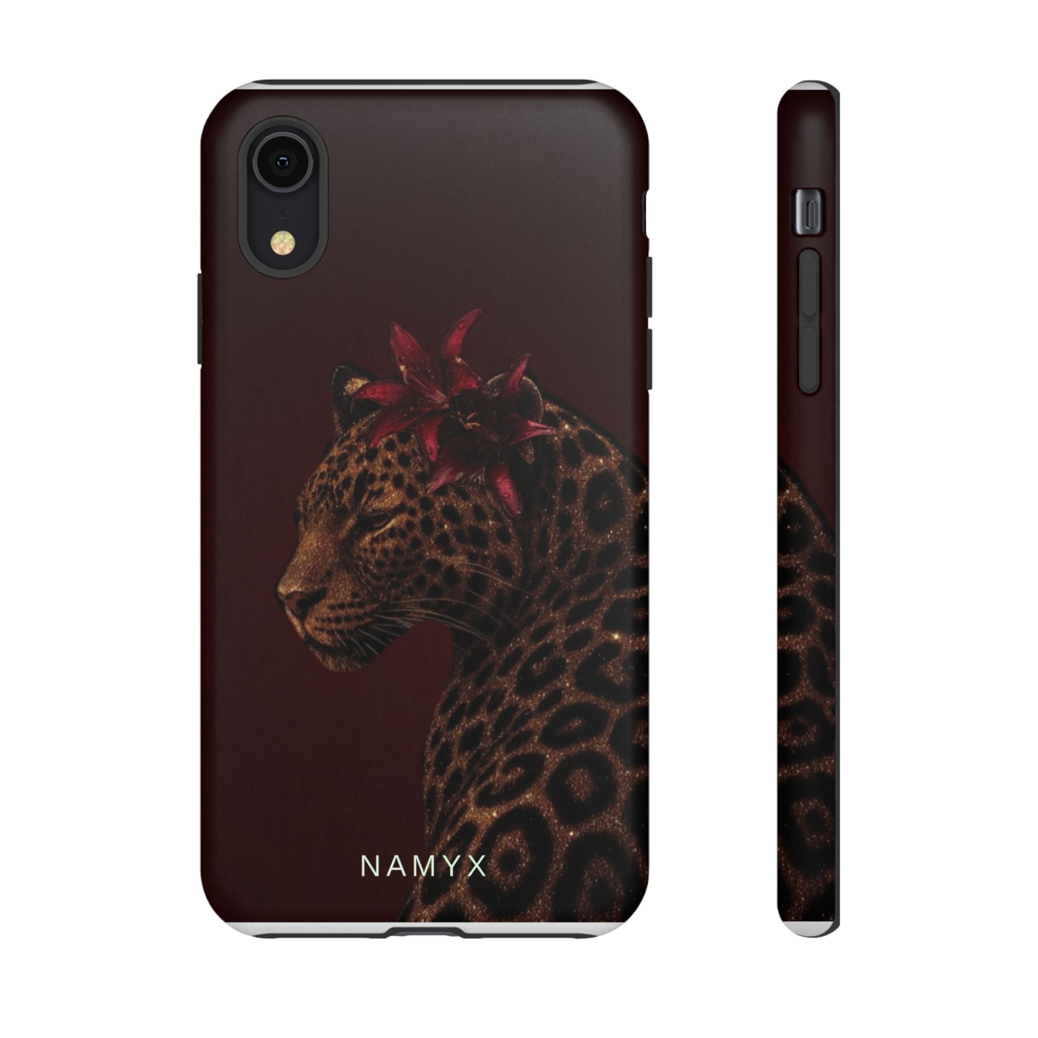 Leopard Floral Tough Phone Case