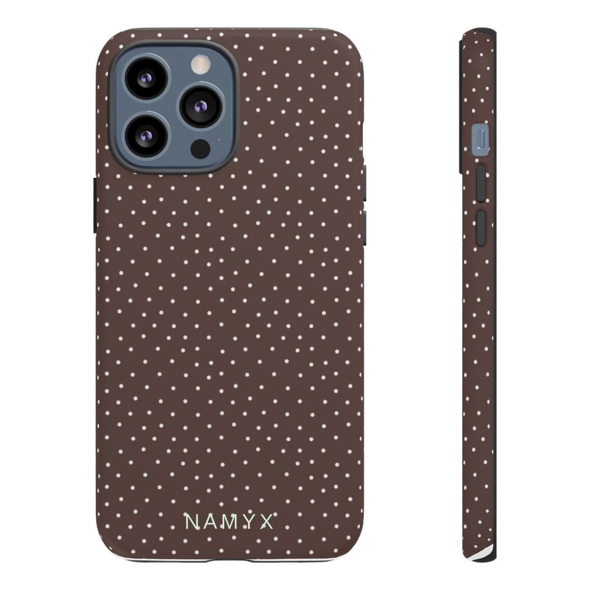 Brown Polka Dot Tough Phone Case - Slim Protective iPhone Cover