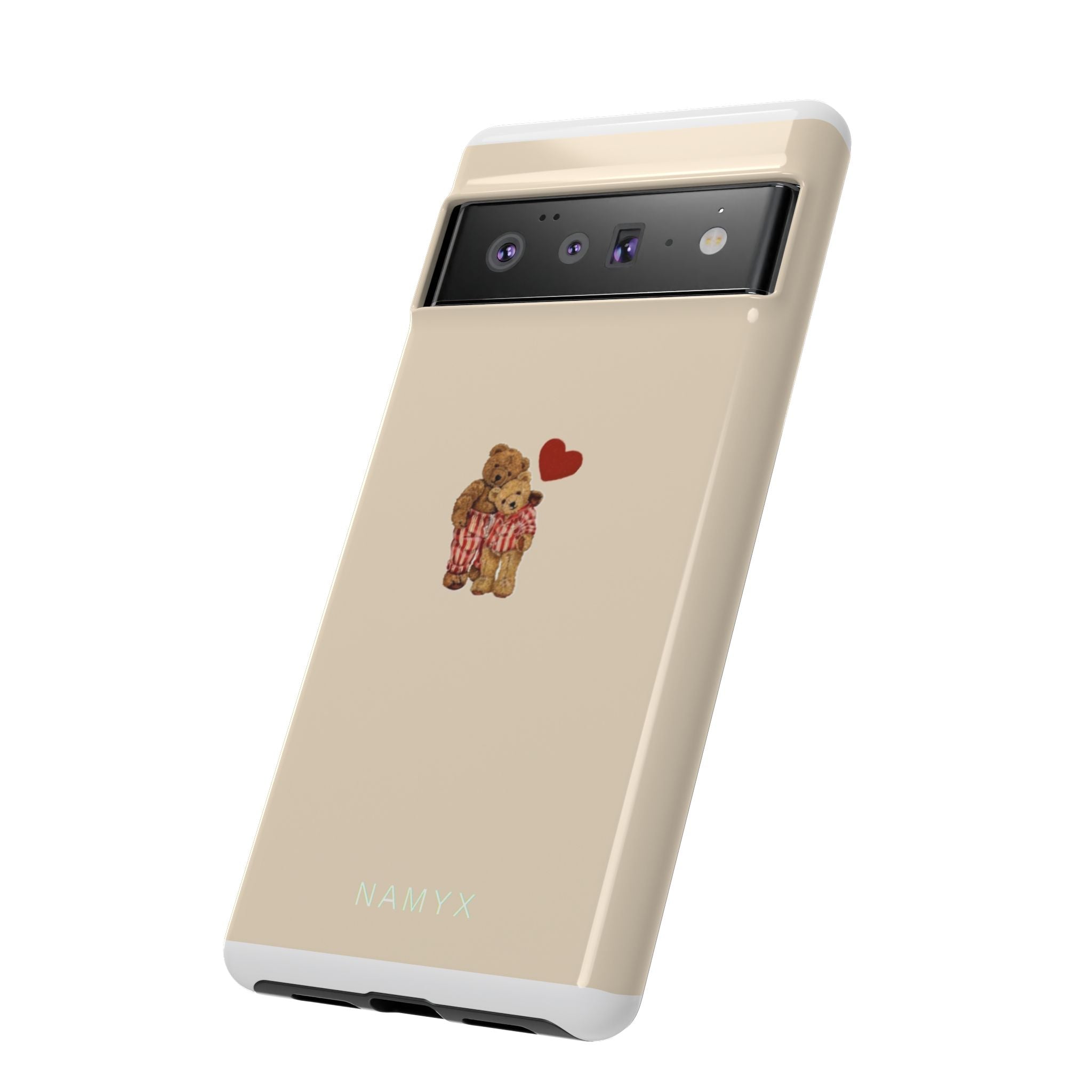 Teddy Heart Phone Case — Cute Vintage Plush Bear Protective iPhone Case