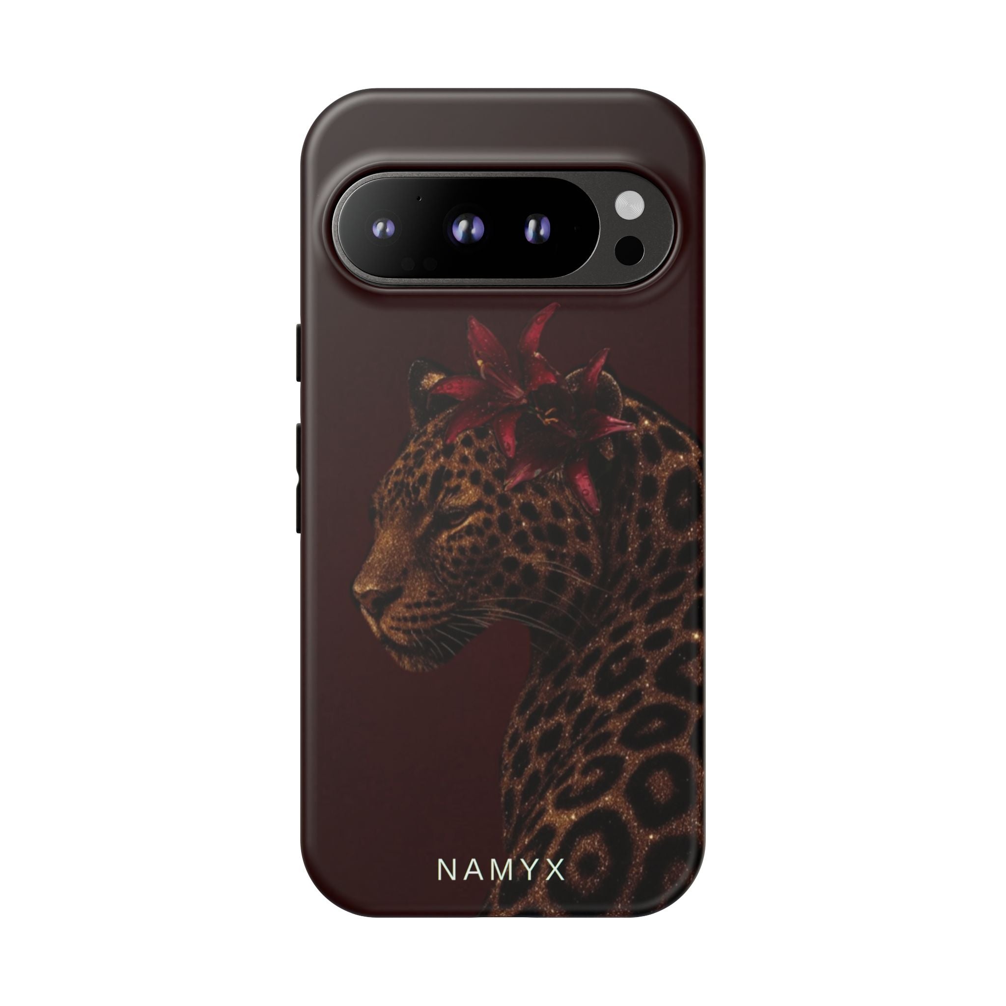 Leopard Floral Tough Phone Case