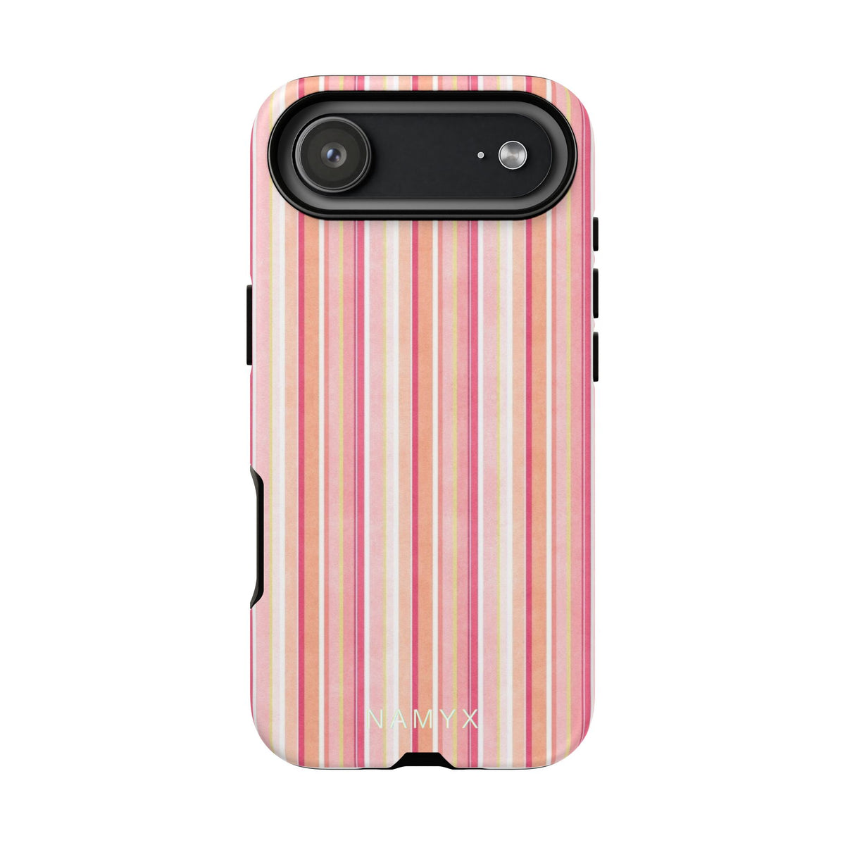 Pink Vintage Stripe Tough Phone Case