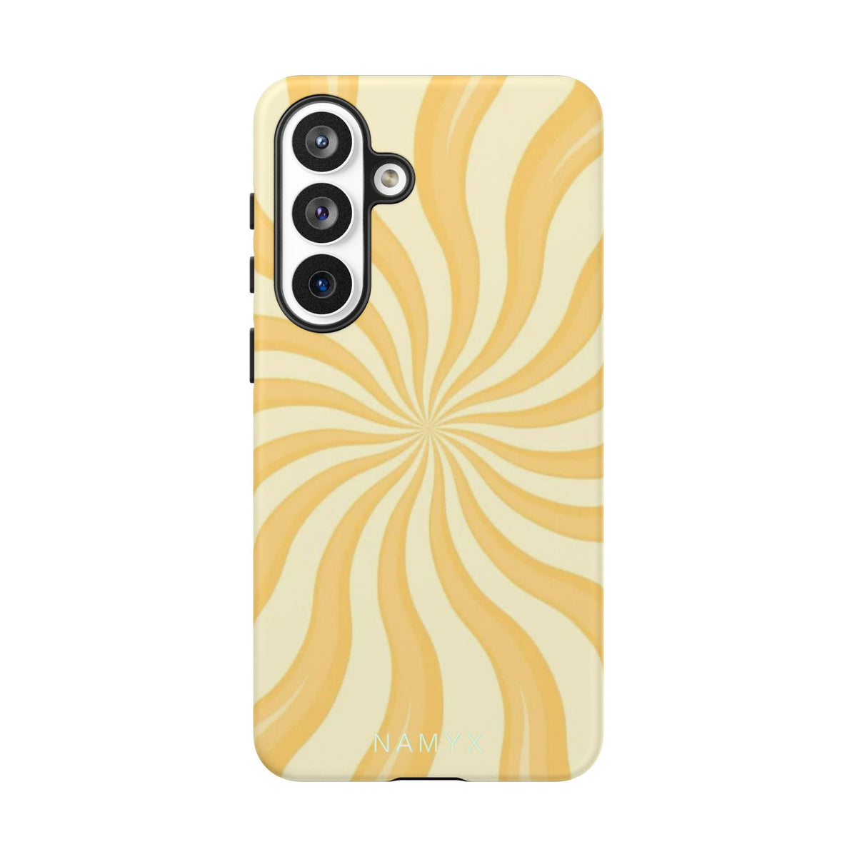 Phone Case — Retro Yellow Swirl Tough Protective Cover