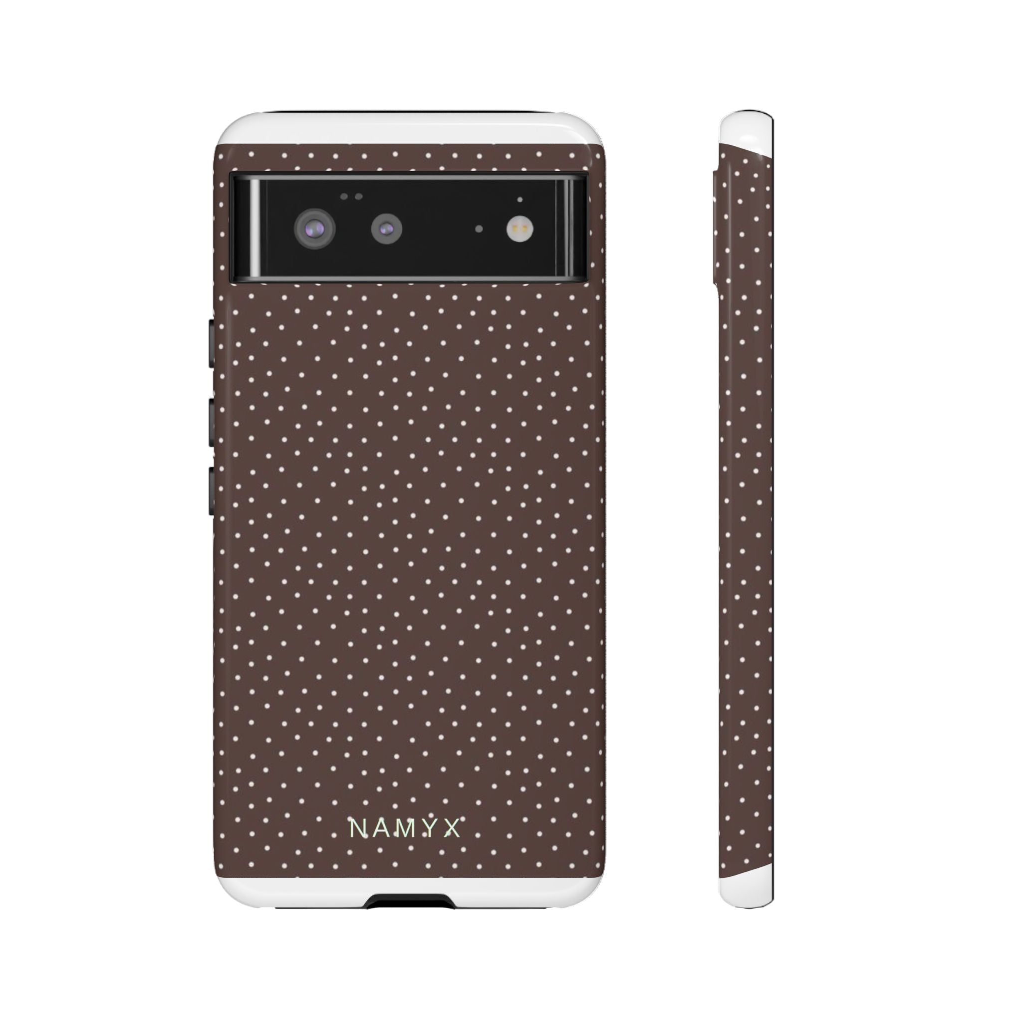Brown Polka Dot Tough Phone Case - Slim Protective iPhone Cover