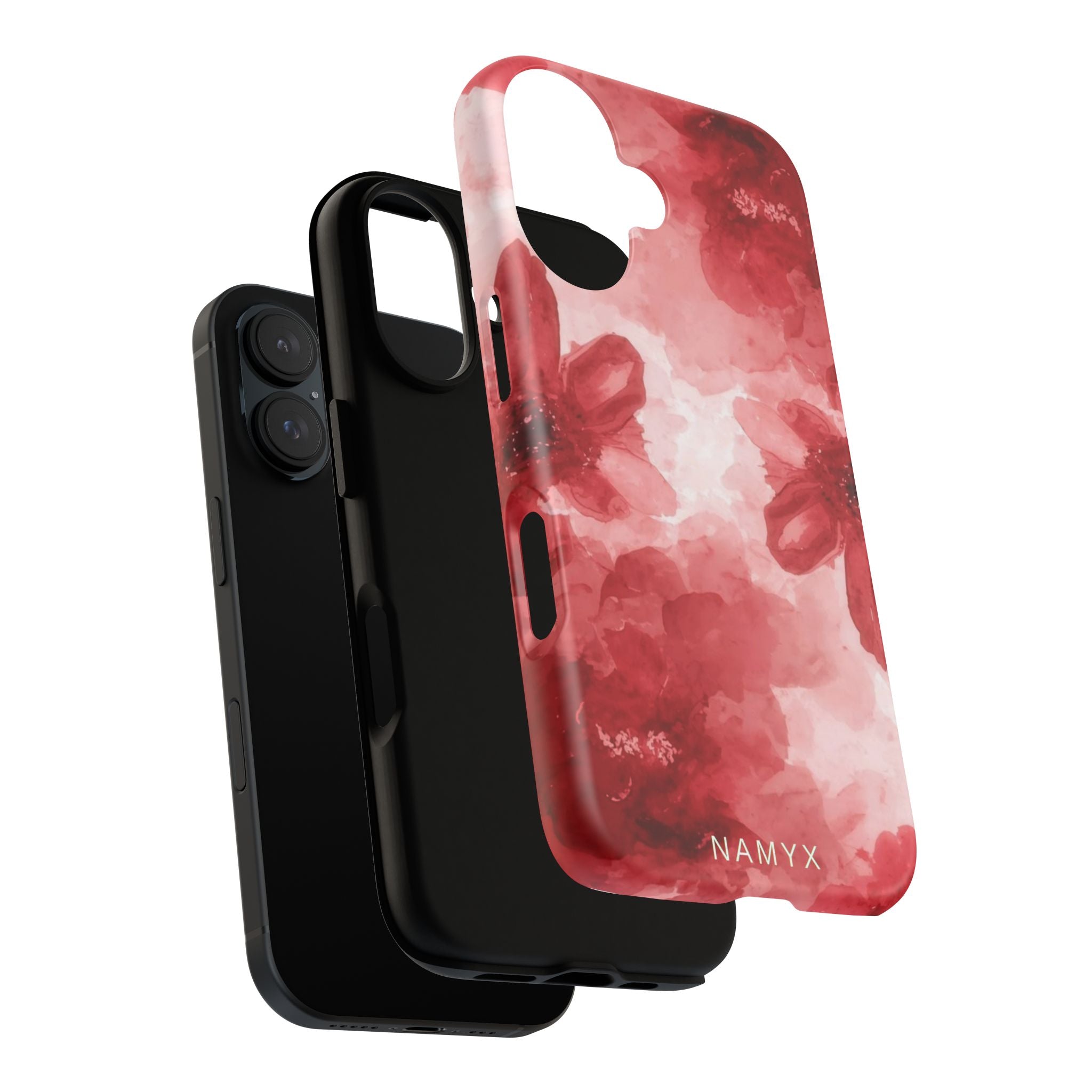 Floral Red Watercolor Tough Phone Case