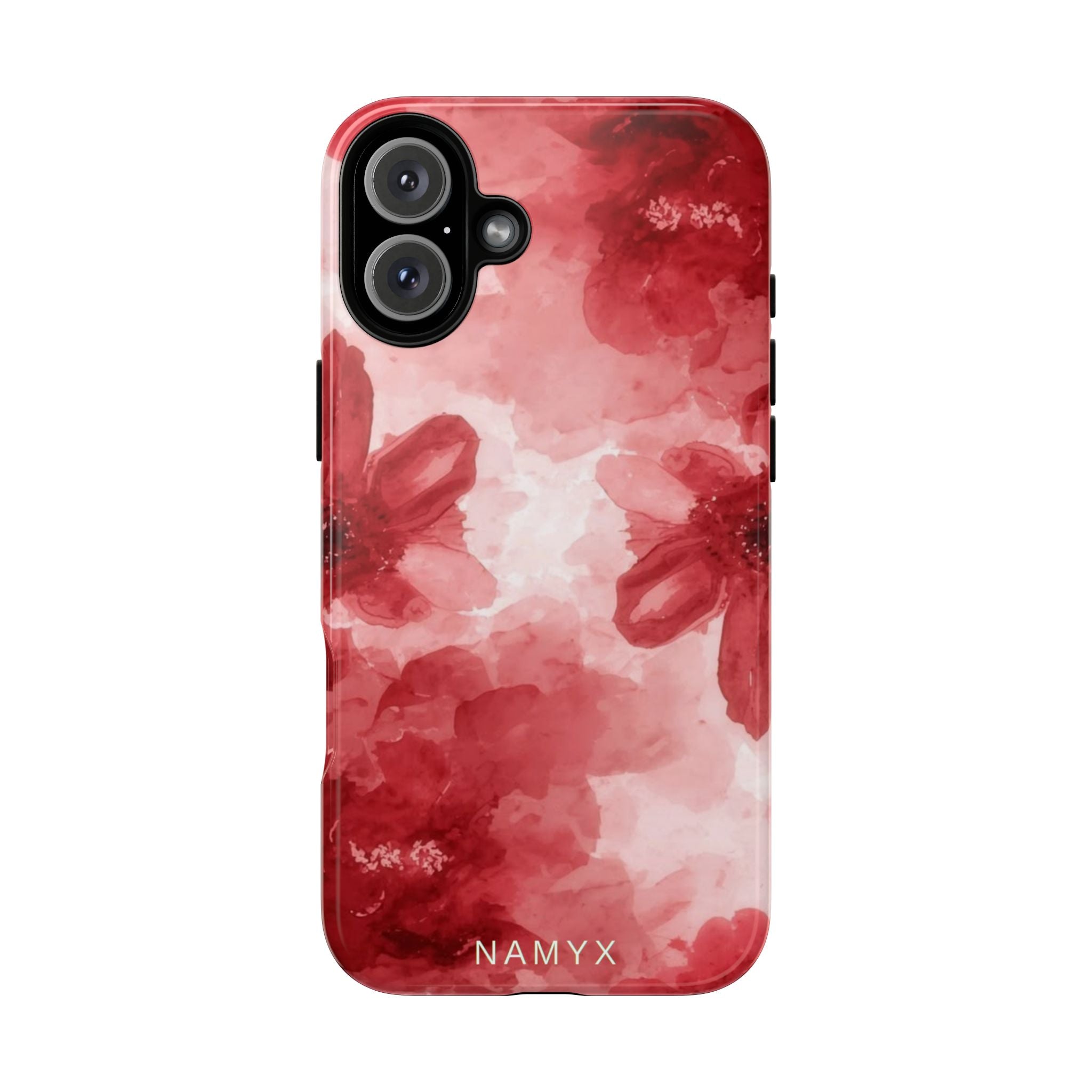 Floral Red Watercolor Tough Phone Case