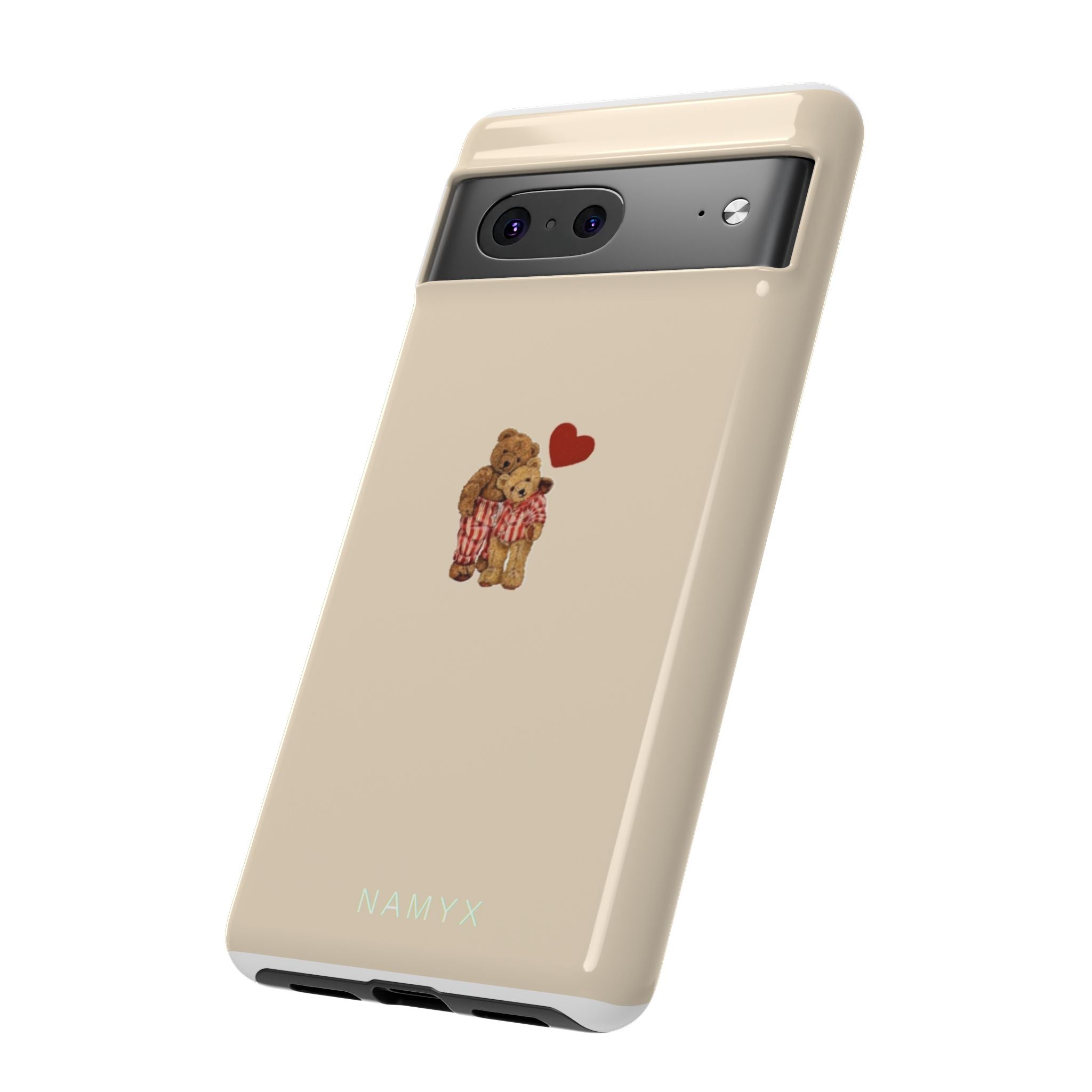 Teddy Heart Phone Case — Cute Vintage Plush Bear Protective iPhone Case