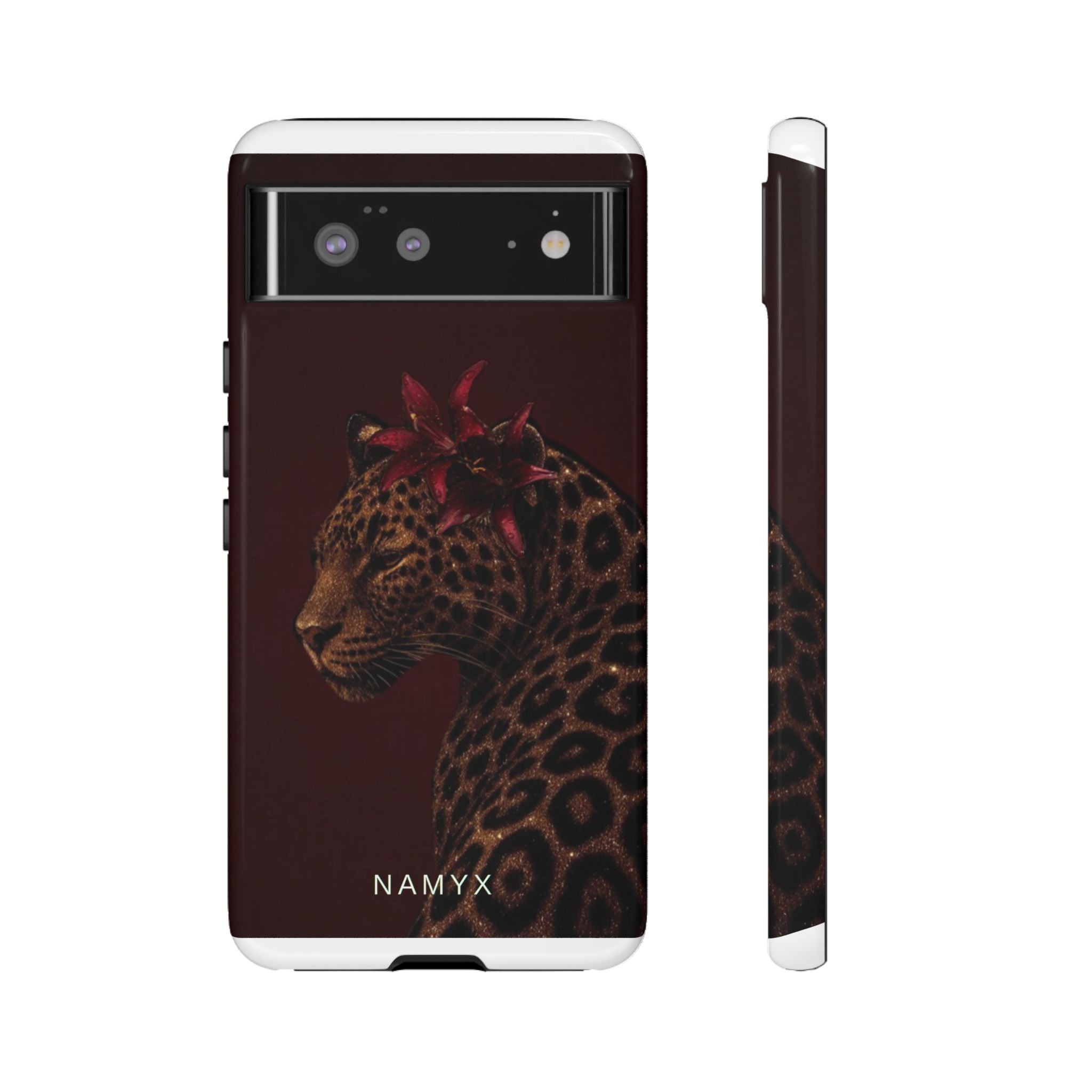 Leopard Floral Tough Phone Case
