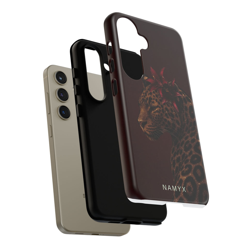 Leopard Floral Tough Phone Case