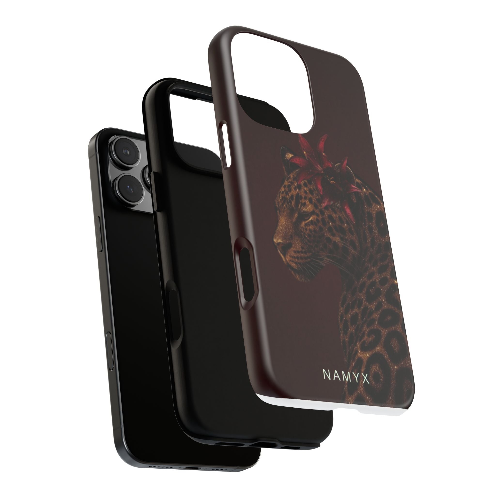 Leopard Floral Tough Phone Case