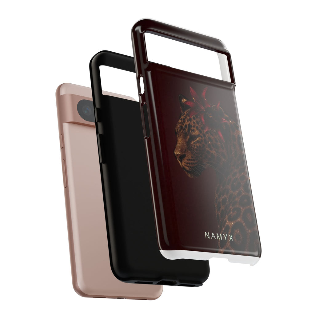 Leopard Floral Tough Phone Case