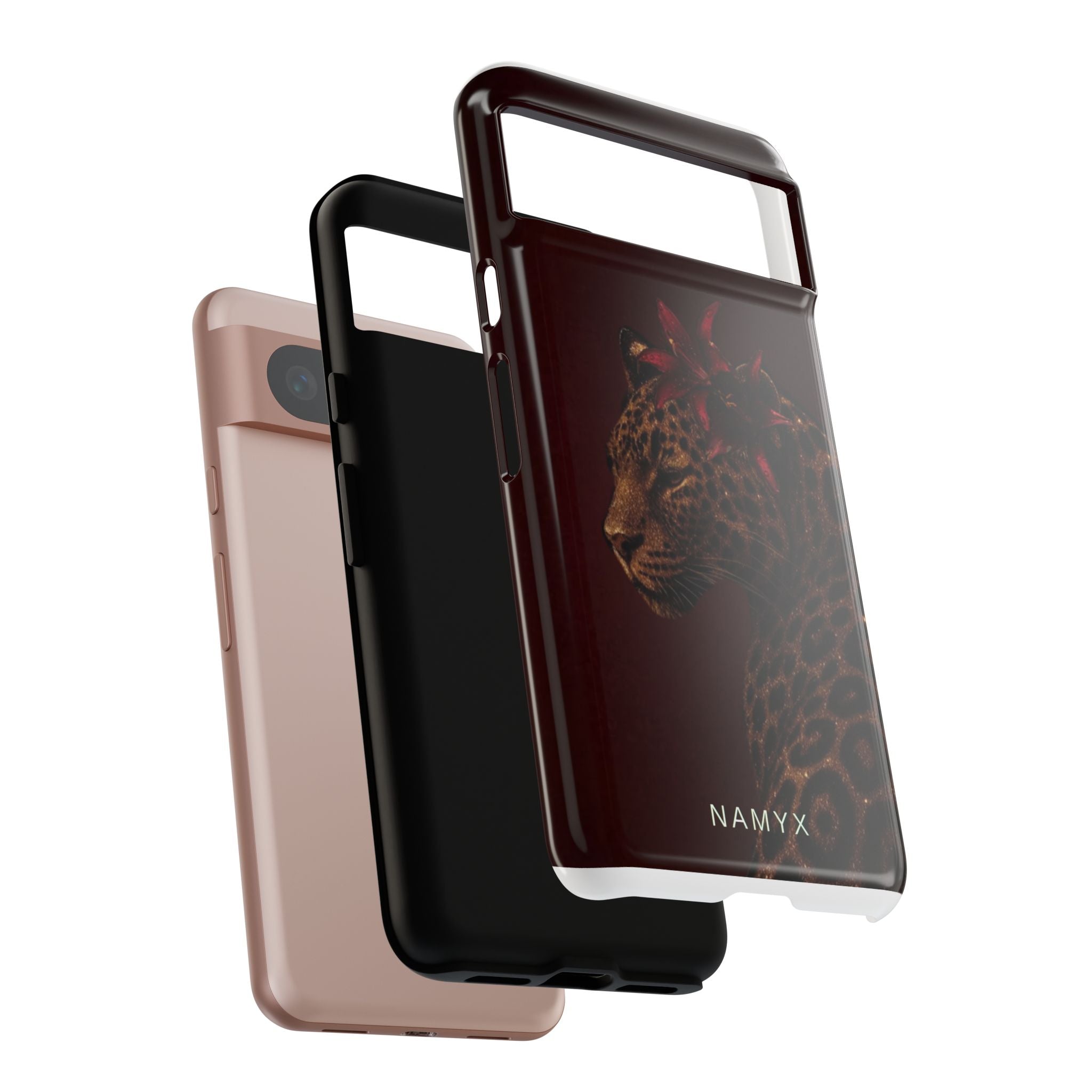 Leopard Floral Tough Phone Case