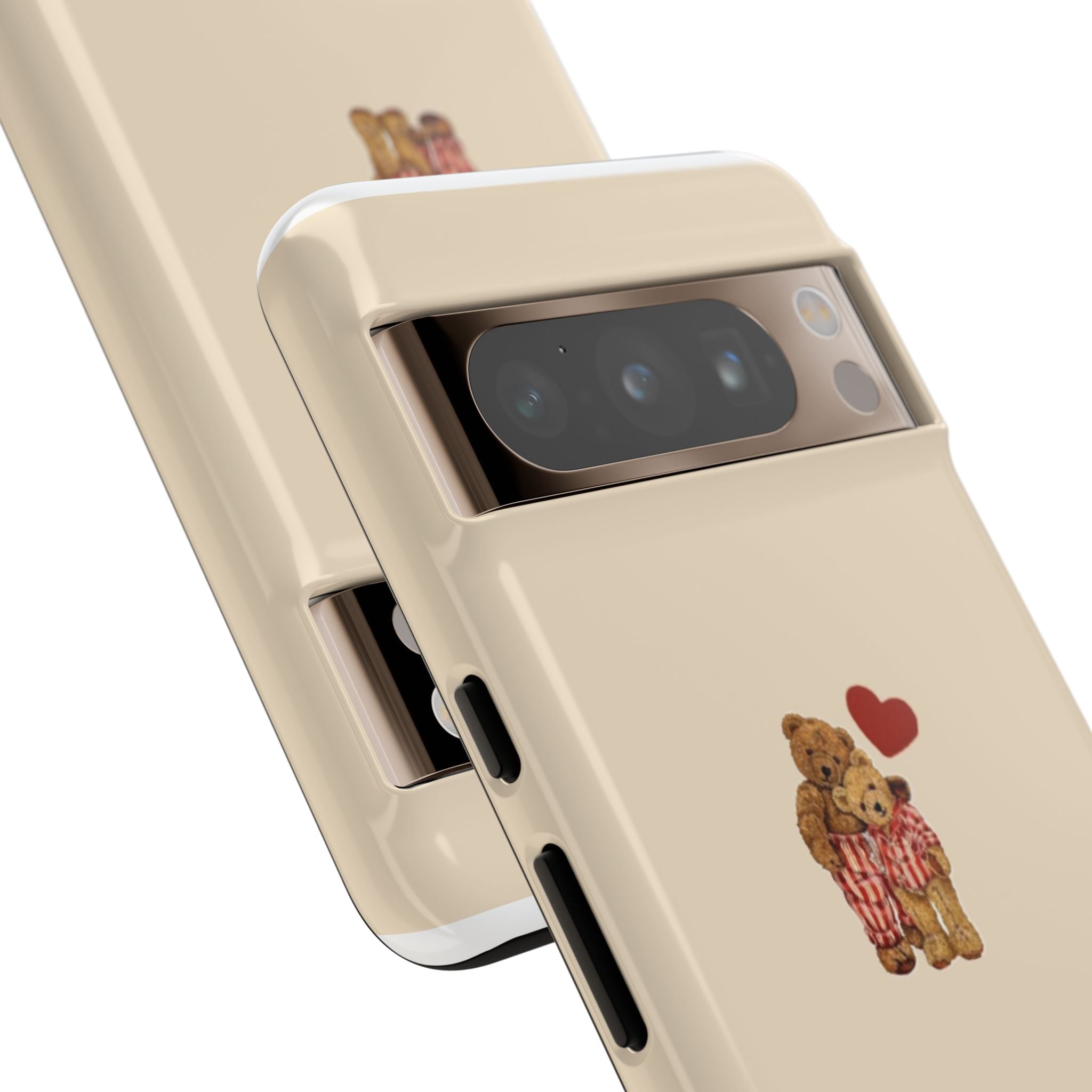 Teddy Heart Phone Case — Cute Vintage Plush Bear Protective iPhone Case