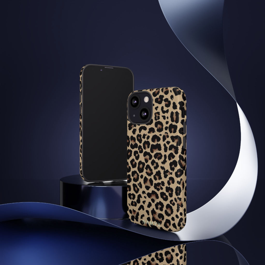 Leopard Print Tough Phone Case – Durable Protective Animal Print Phone Cover