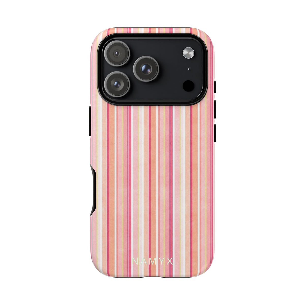 Pink Vintage Stripe Tough Phone Case