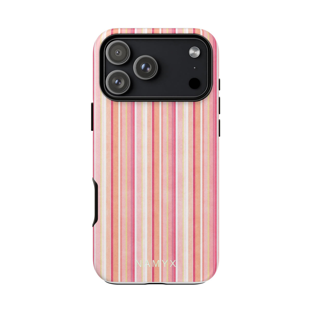Pink Vintage Stripe Tough Phone Case