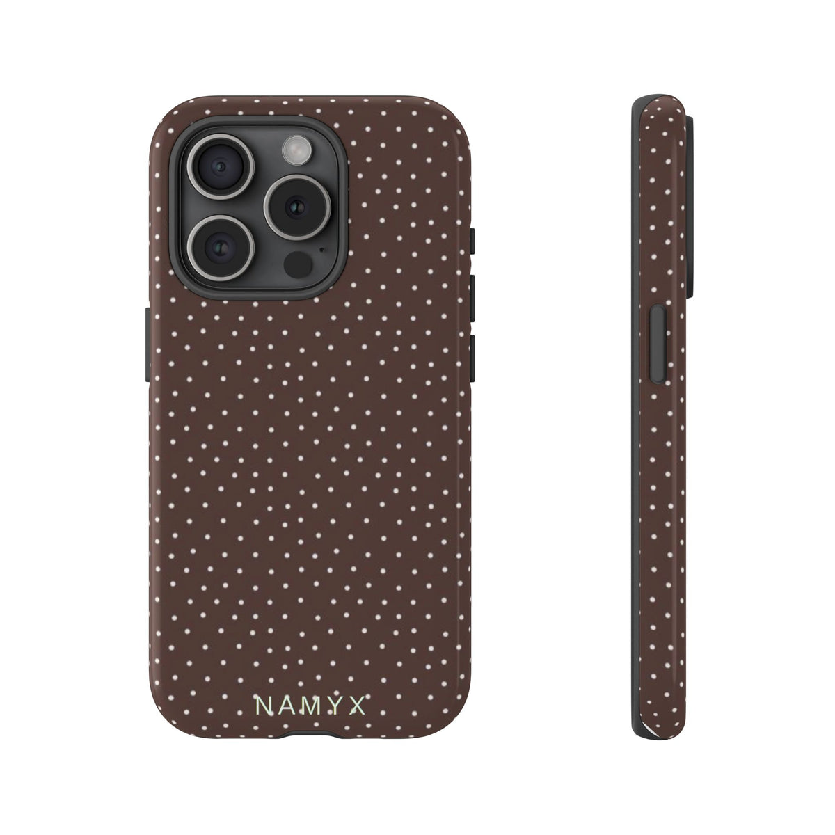 Brown Polka Dot Tough Phone Case - Slim Protective iPhone Cover