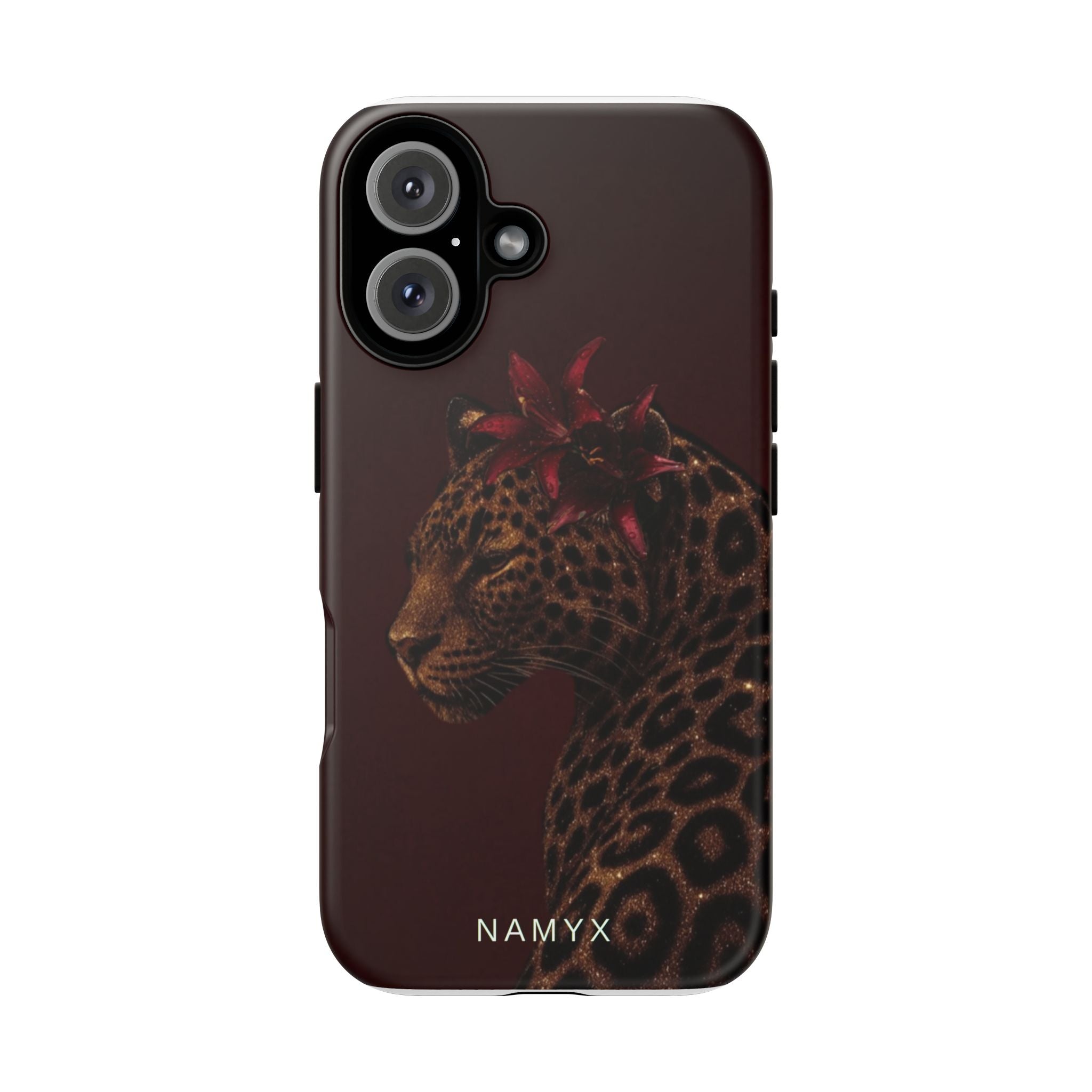 Leopard Floral Tough Phone Case