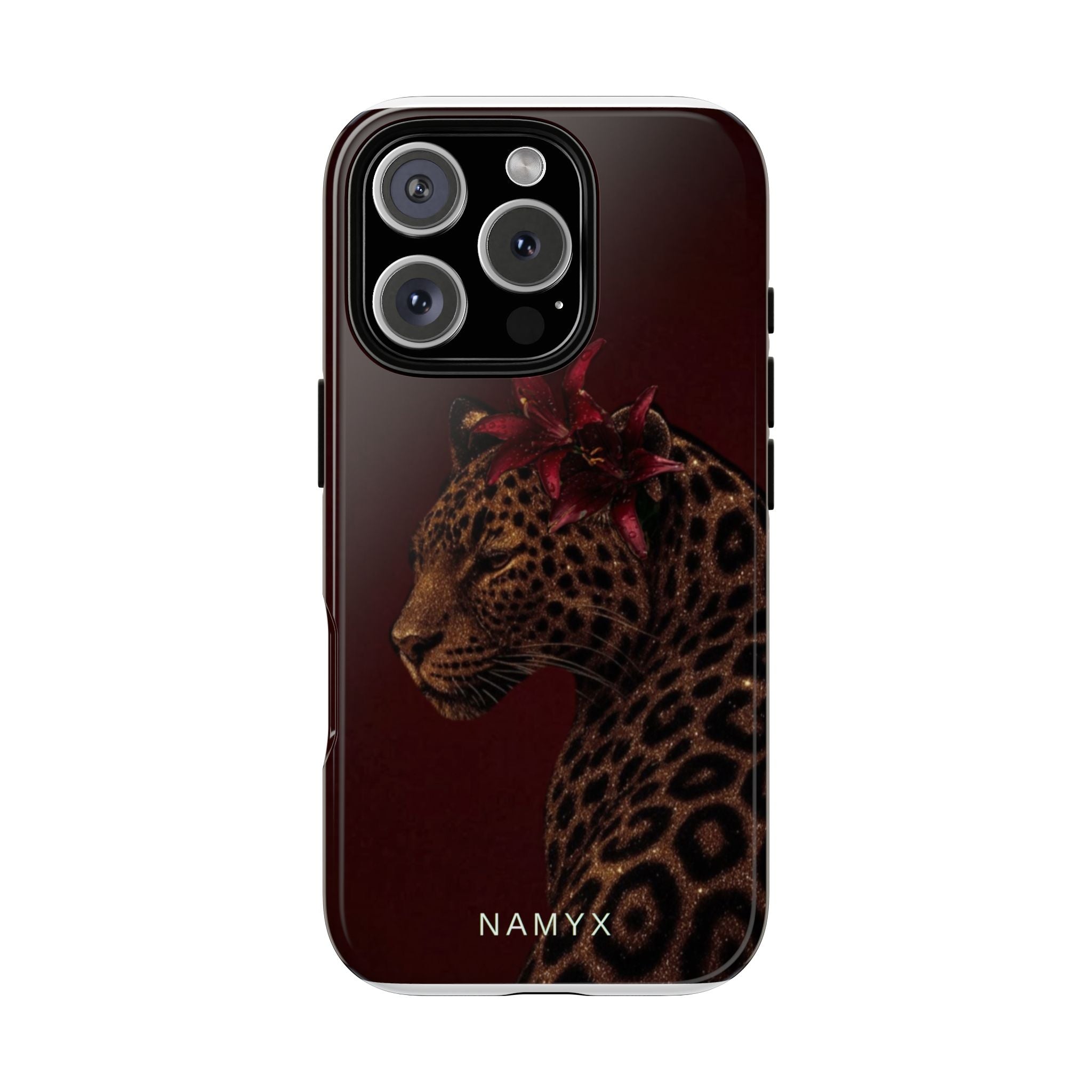 Leopard Floral Tough Phone Case