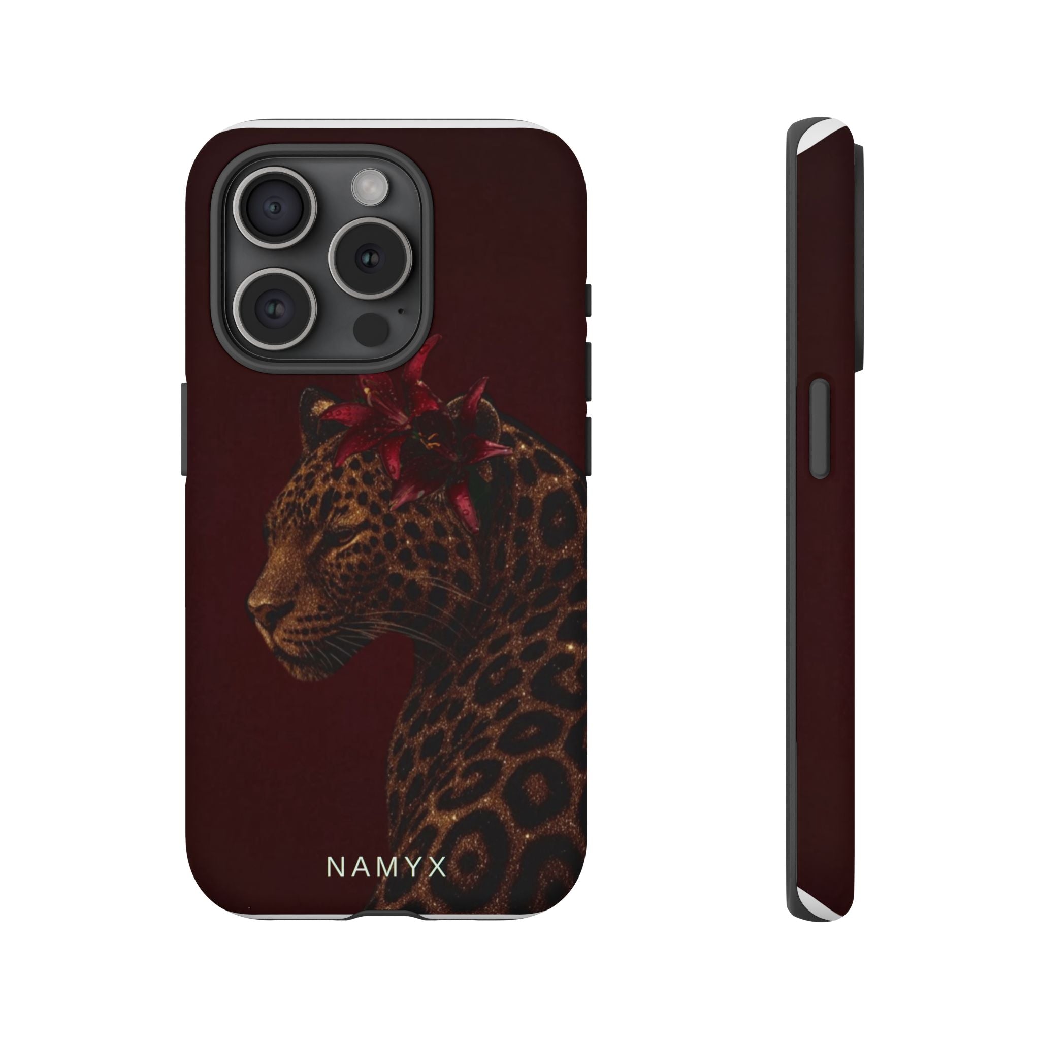 Leopard Floral Tough Phone Case
