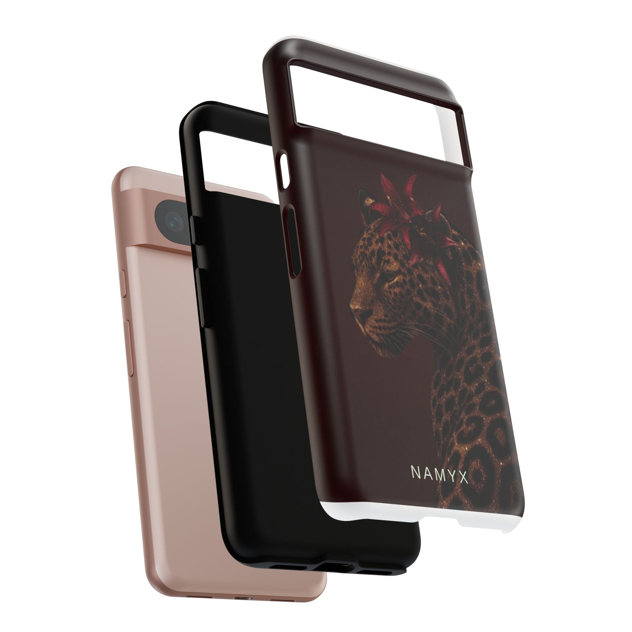 Leopard Floral Tough Phone Case