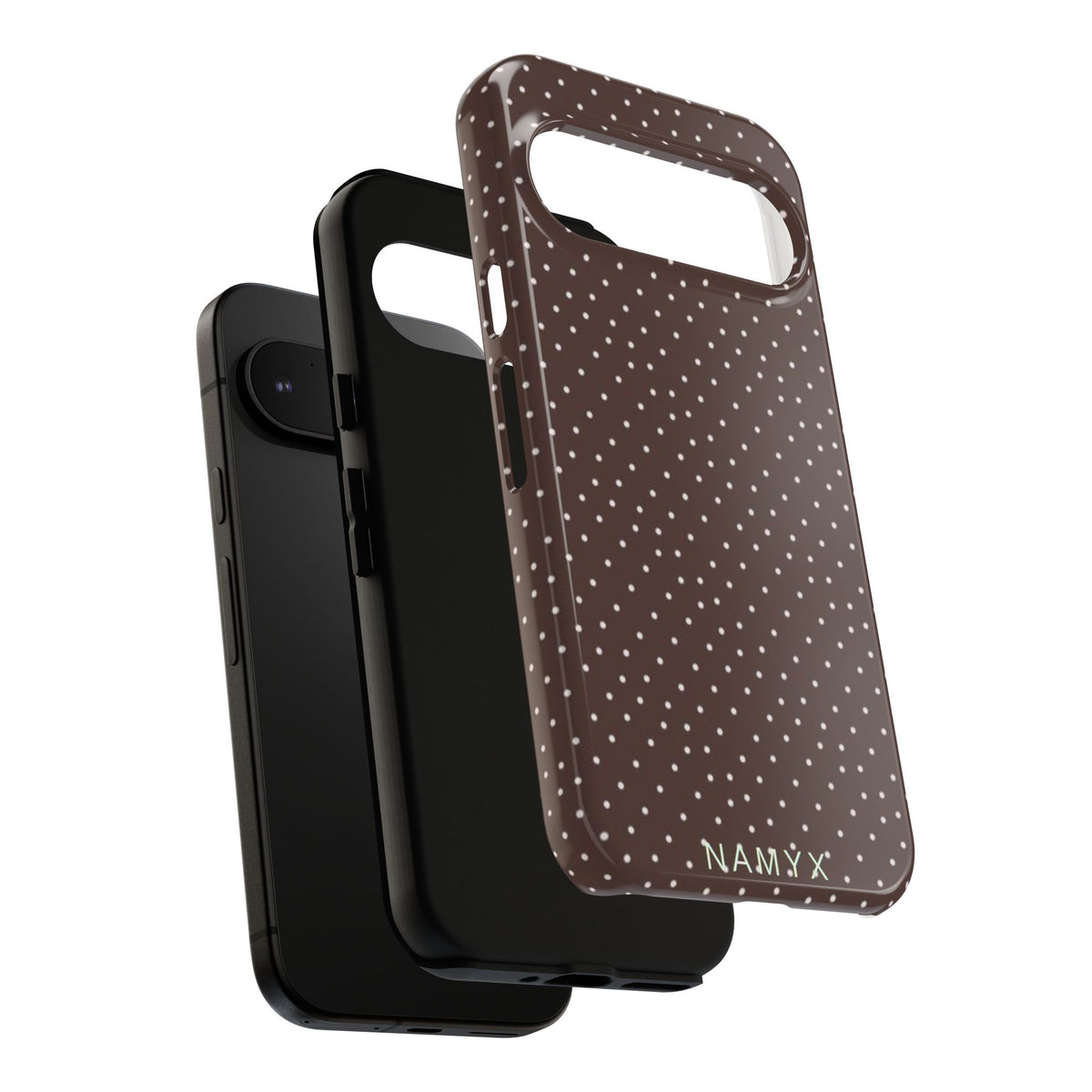 Brown Polka Dot Tough Phone Case - Slim Protective iPhone Cover