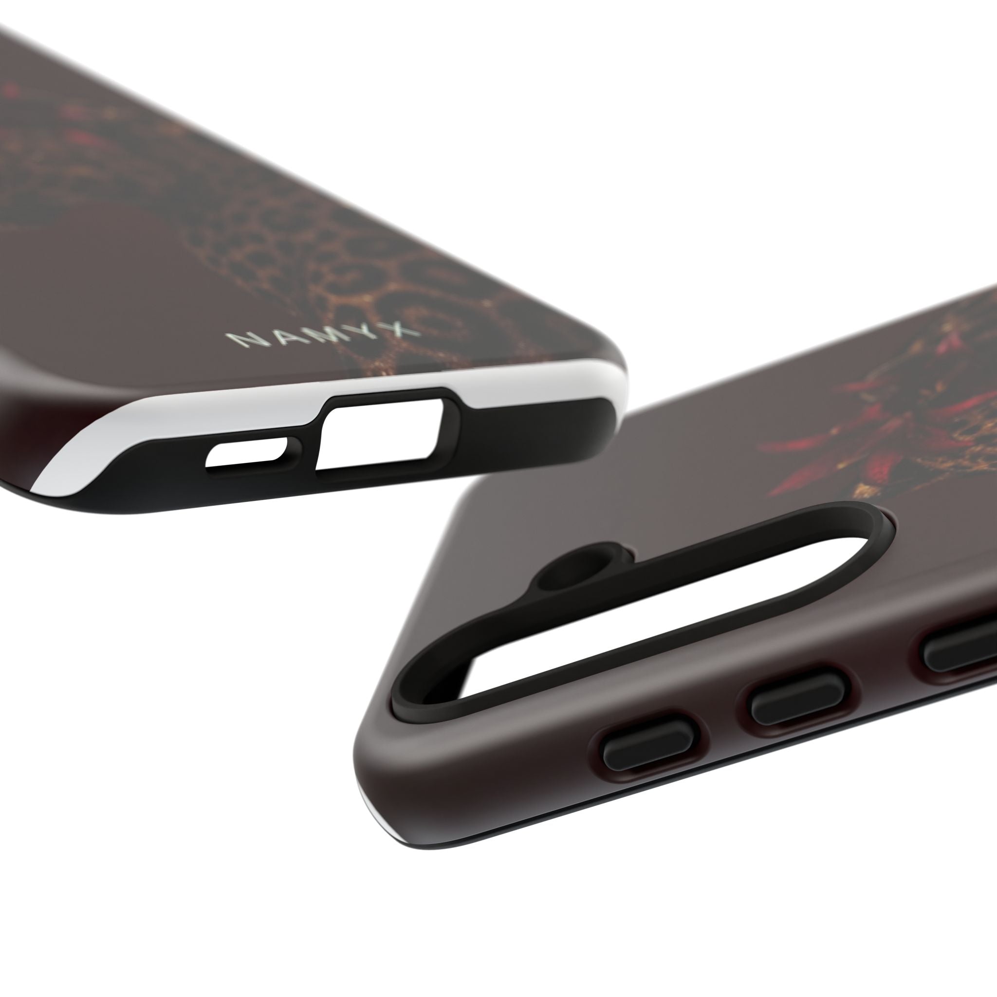 Leopard Floral Tough Phone Case