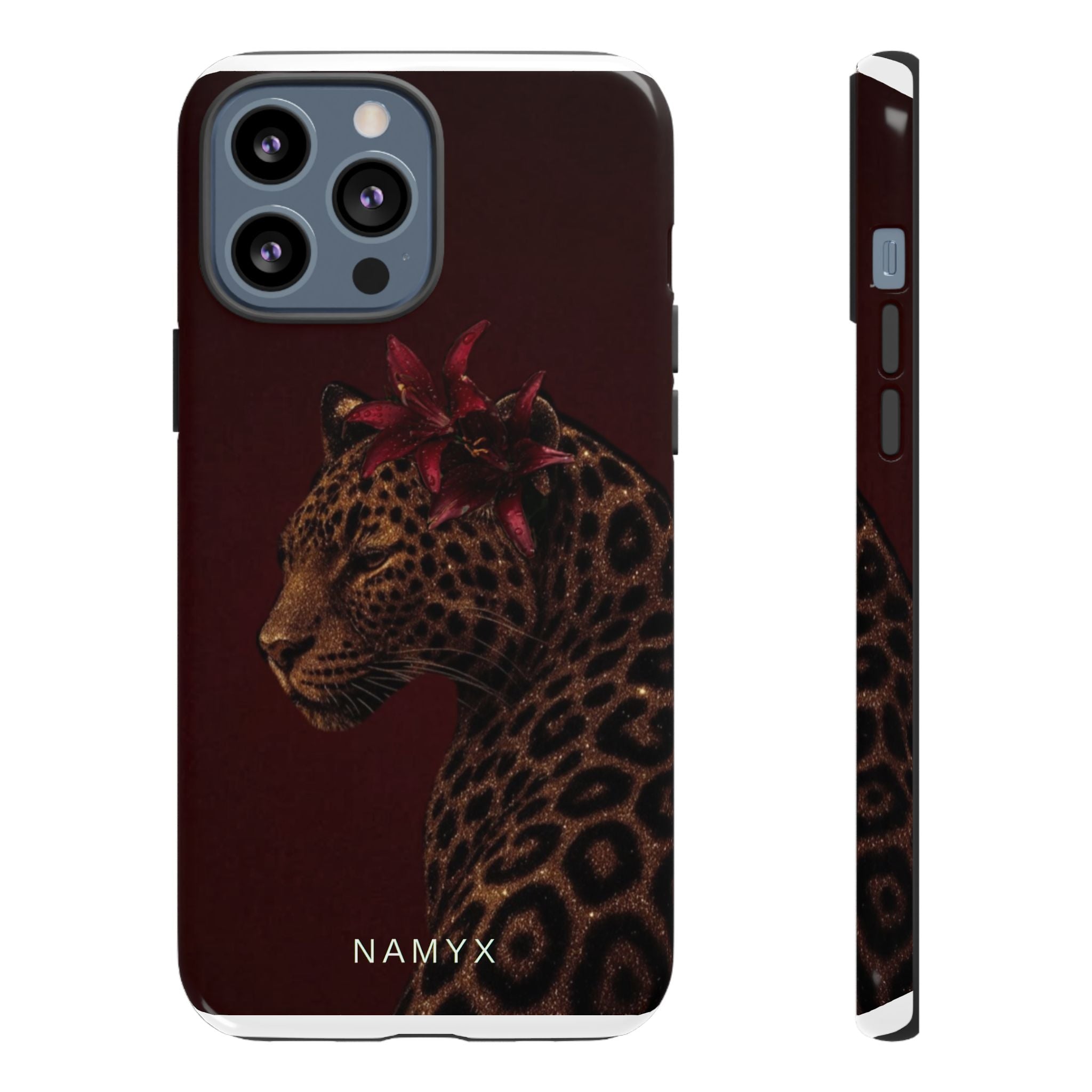 Leopard Floral Tough Phone Case