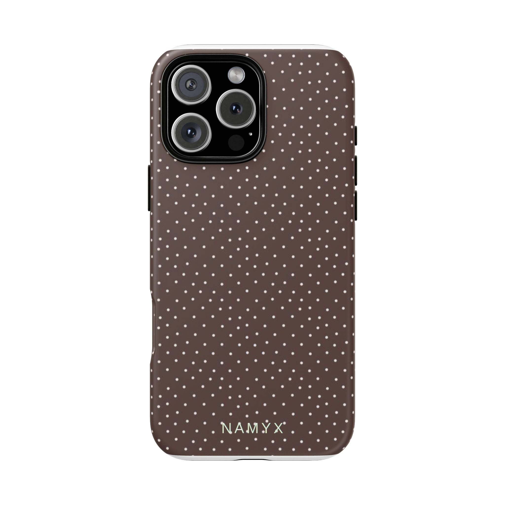 Brown Polka Dot Tough Phone Case - Slim Protective iPhone Cover