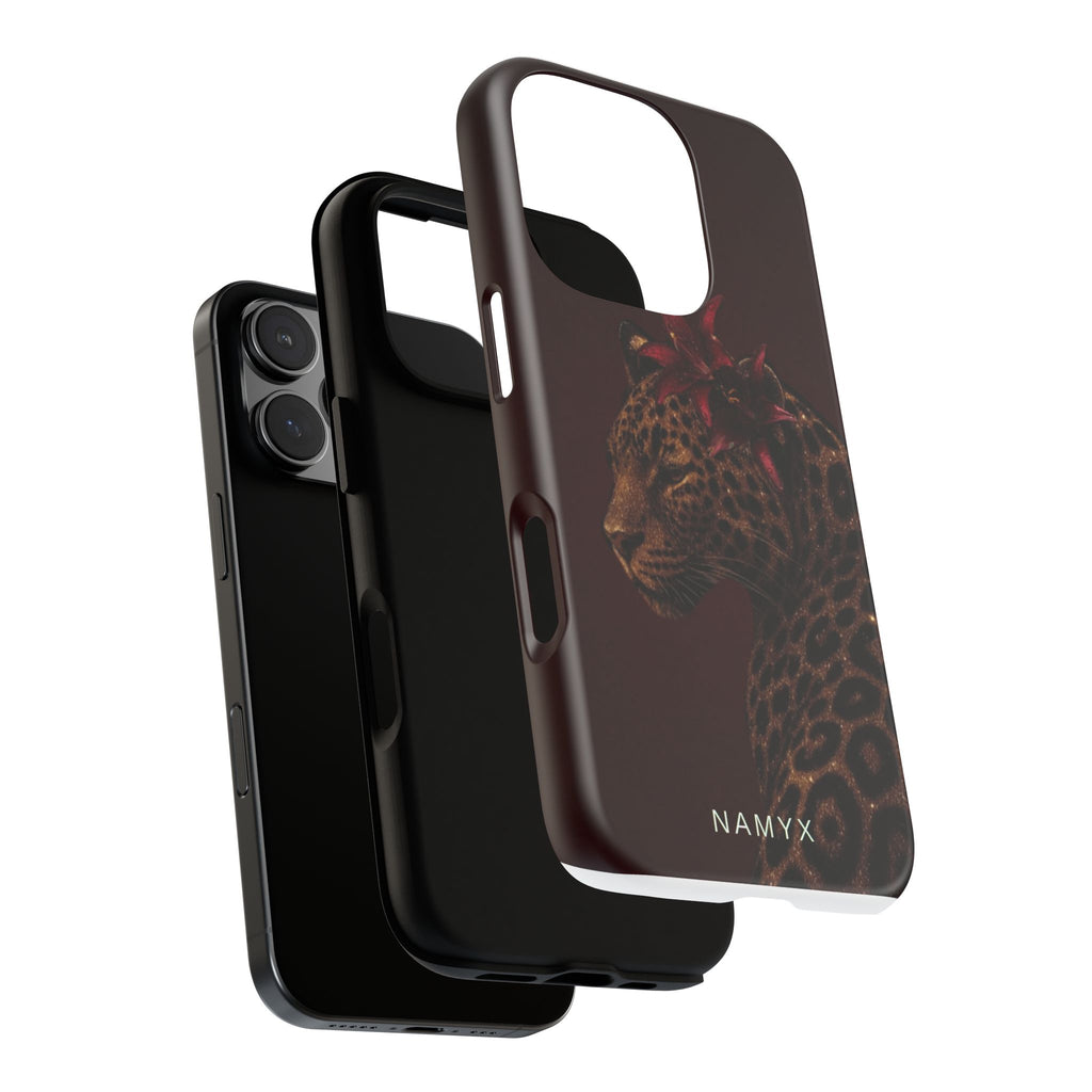 Leopard Floral Tough Phone Case