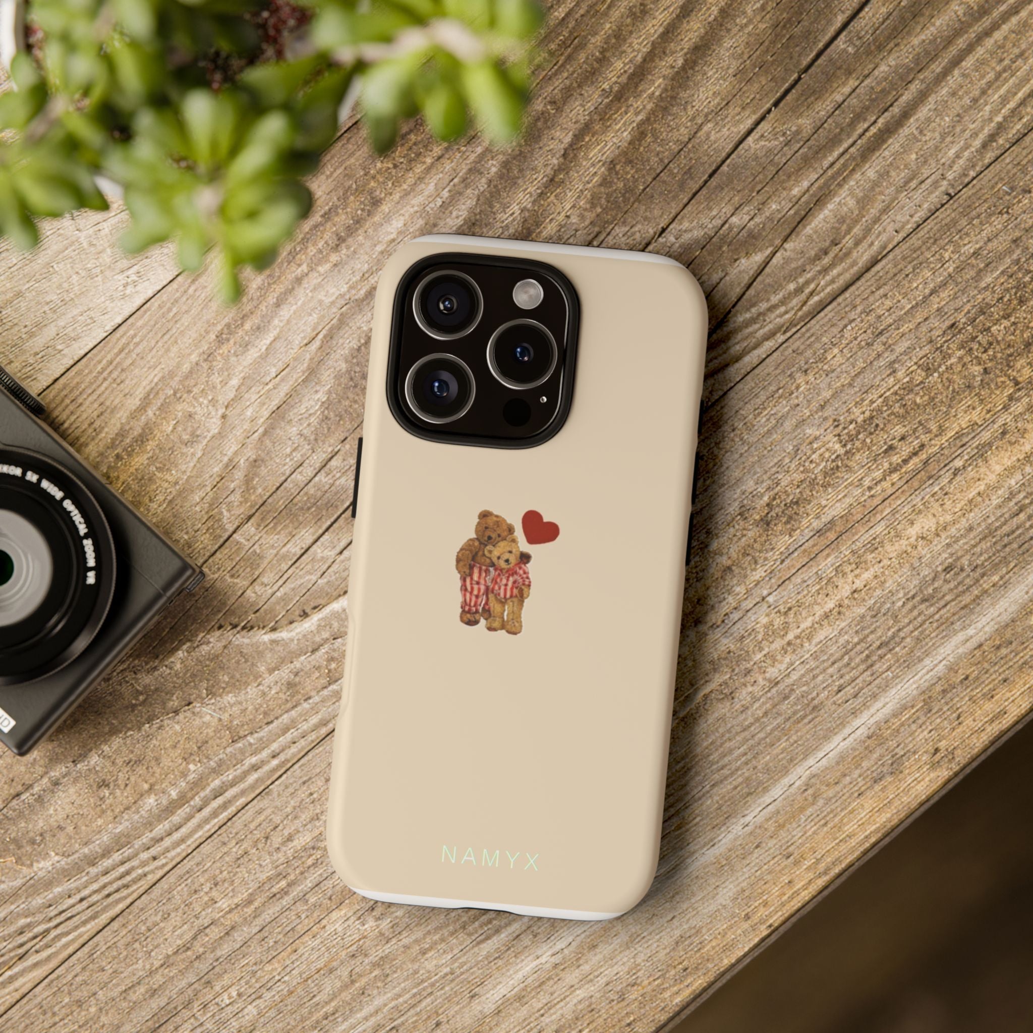 Teddy Heart Phone Case — Cute Vintage Plush Bear Protective iPhone Case