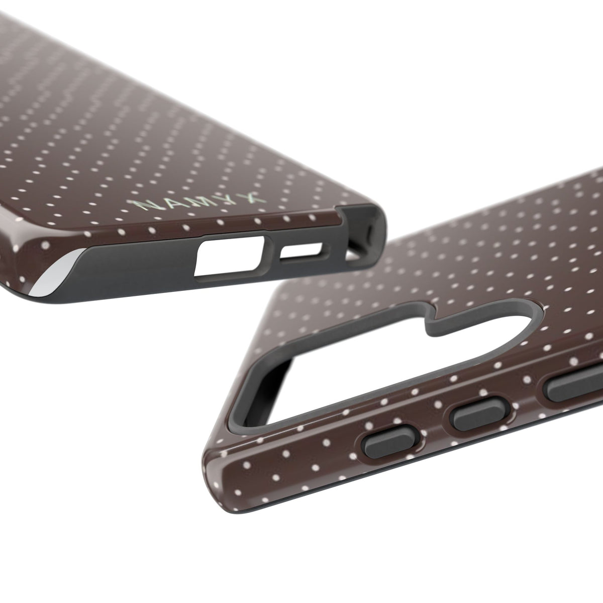 Brown Polka Dot Tough Phone Case - Slim Protective iPhone Cover