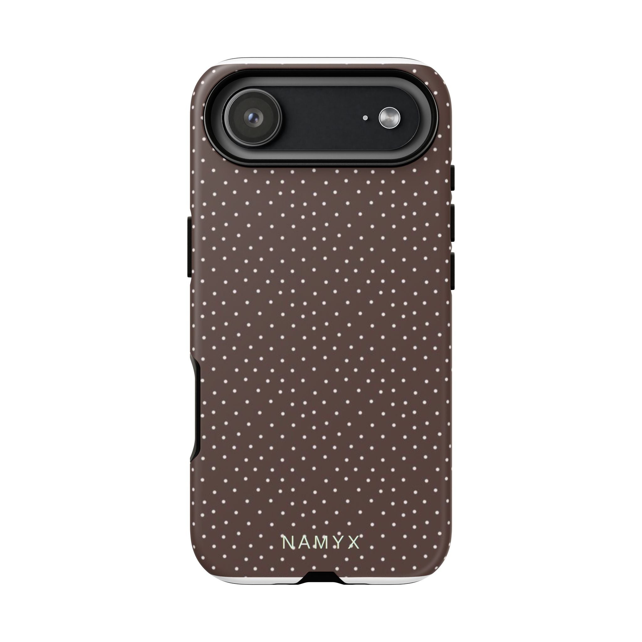 Brown Polka Dot Tough Phone Case - Slim Protective iPhone Cover
