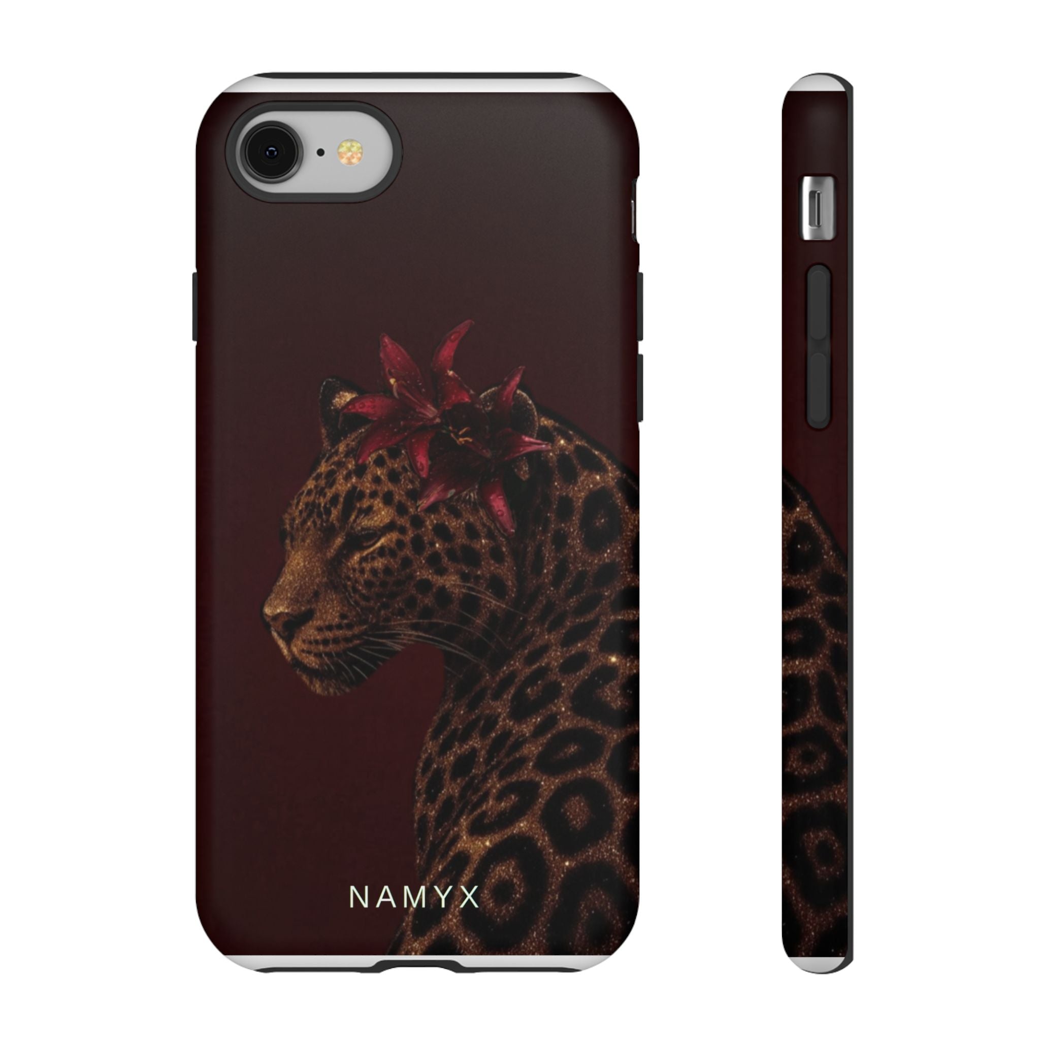 Leopard Floral Tough Phone Case