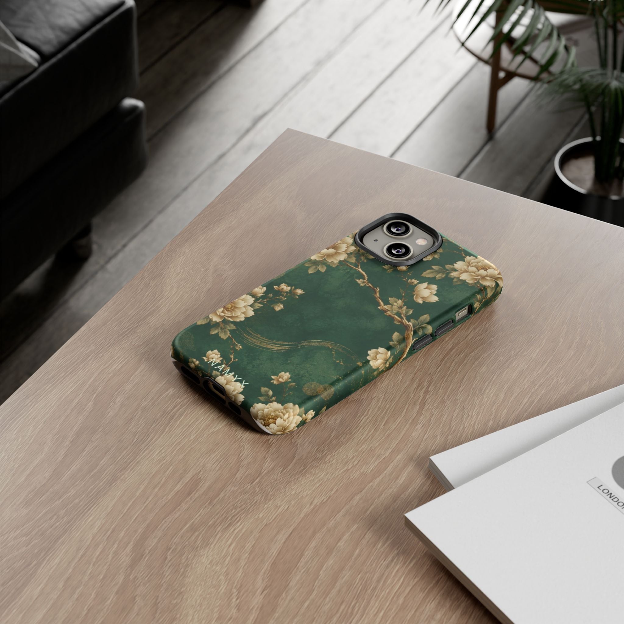 Floral Jade Tough Phone Case