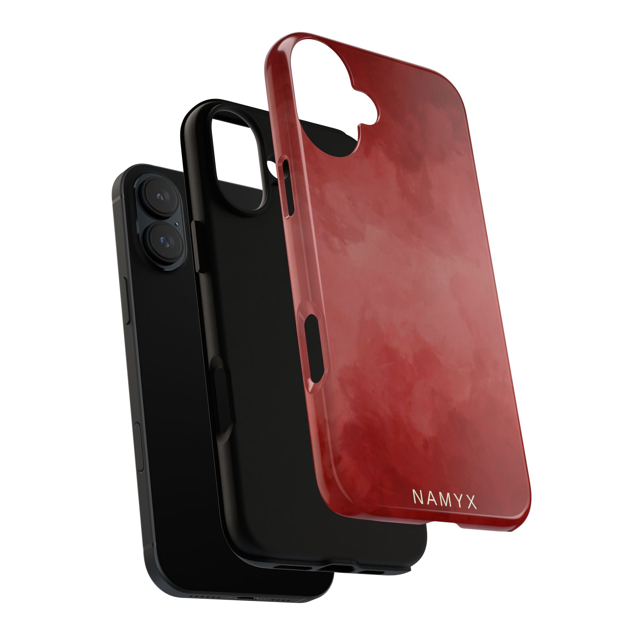 Red Watercolor Tough Phone Case — Durable Protective iPhone Cover