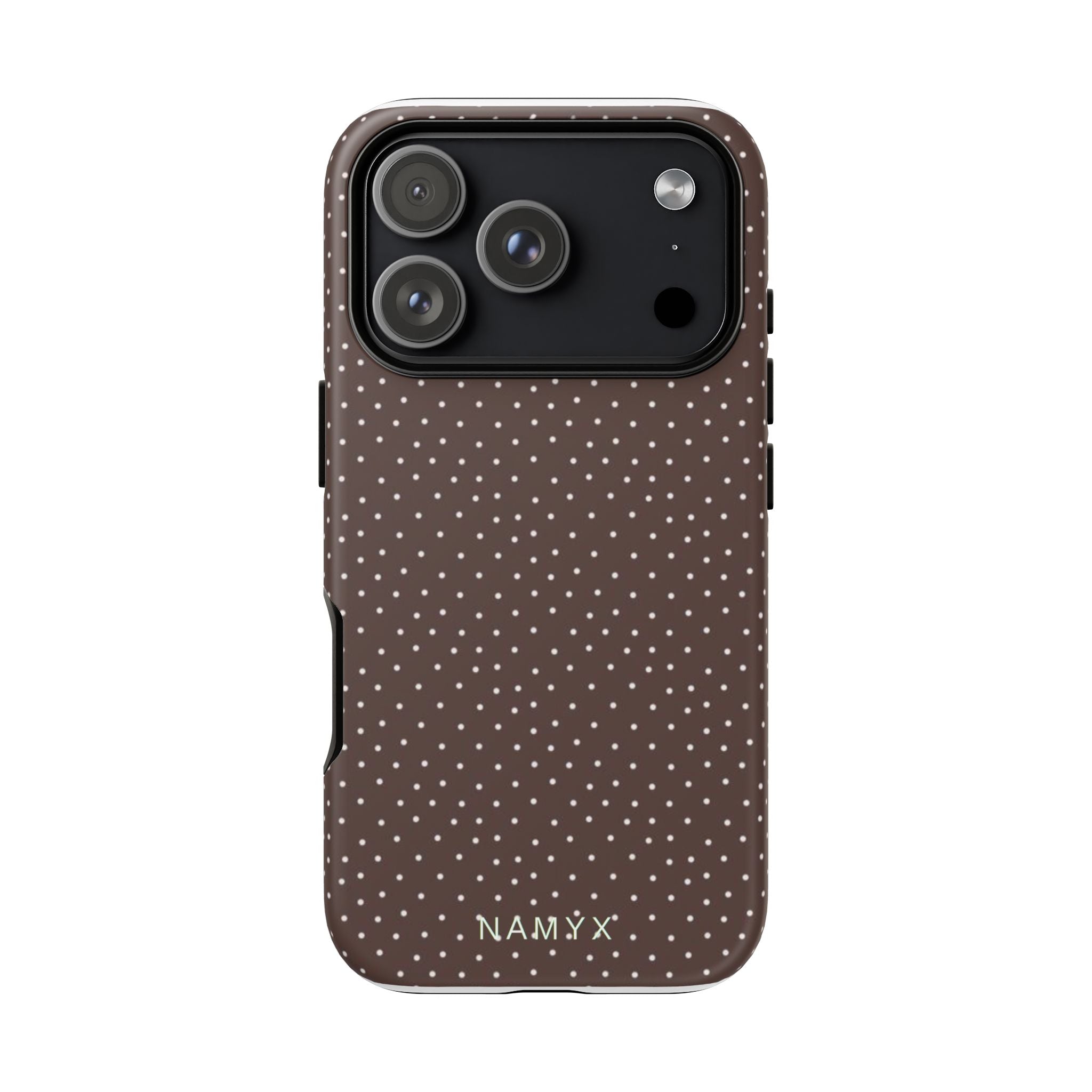 Brown Polka Dot Tough Phone Case - Slim Protective iPhone Cover