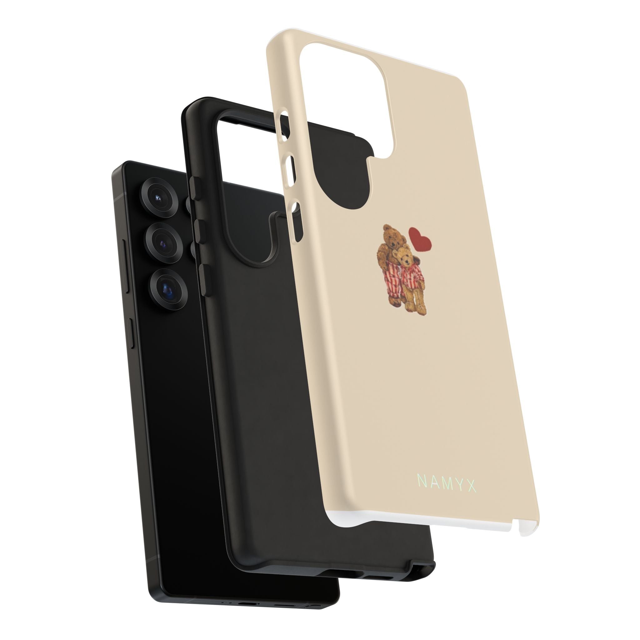 Teddy Heart Phone Case — Cute Vintage Plush Bear Protective iPhone Case