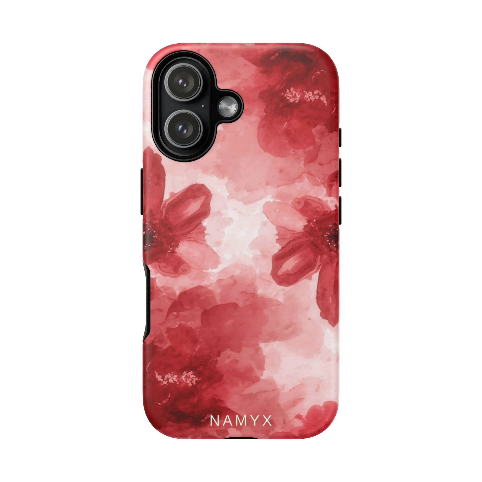 Floral Red Watercolor Tough Phone Case