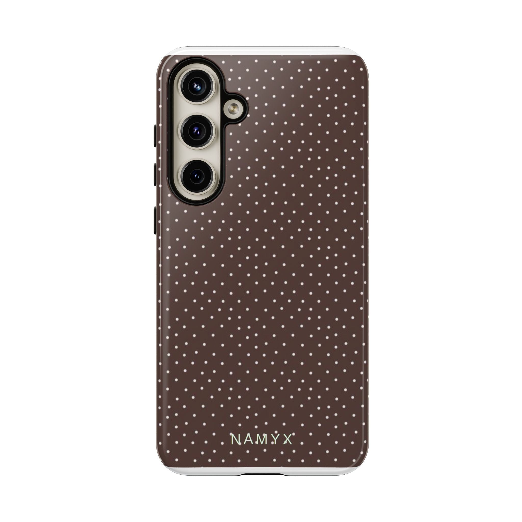 Brown Polka Dot Tough Phone Case - Slim Protective iPhone Cover