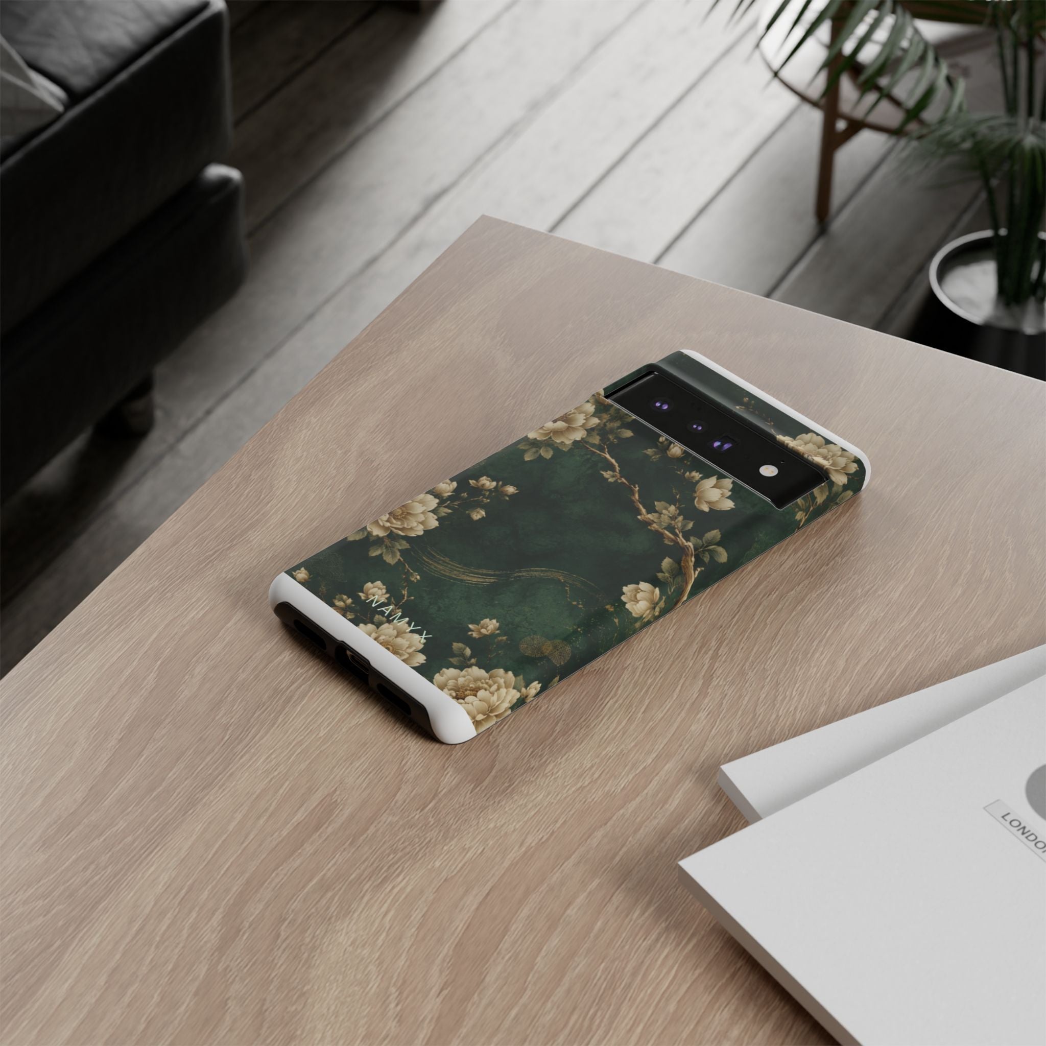 Floral Jade Tough Phone Case