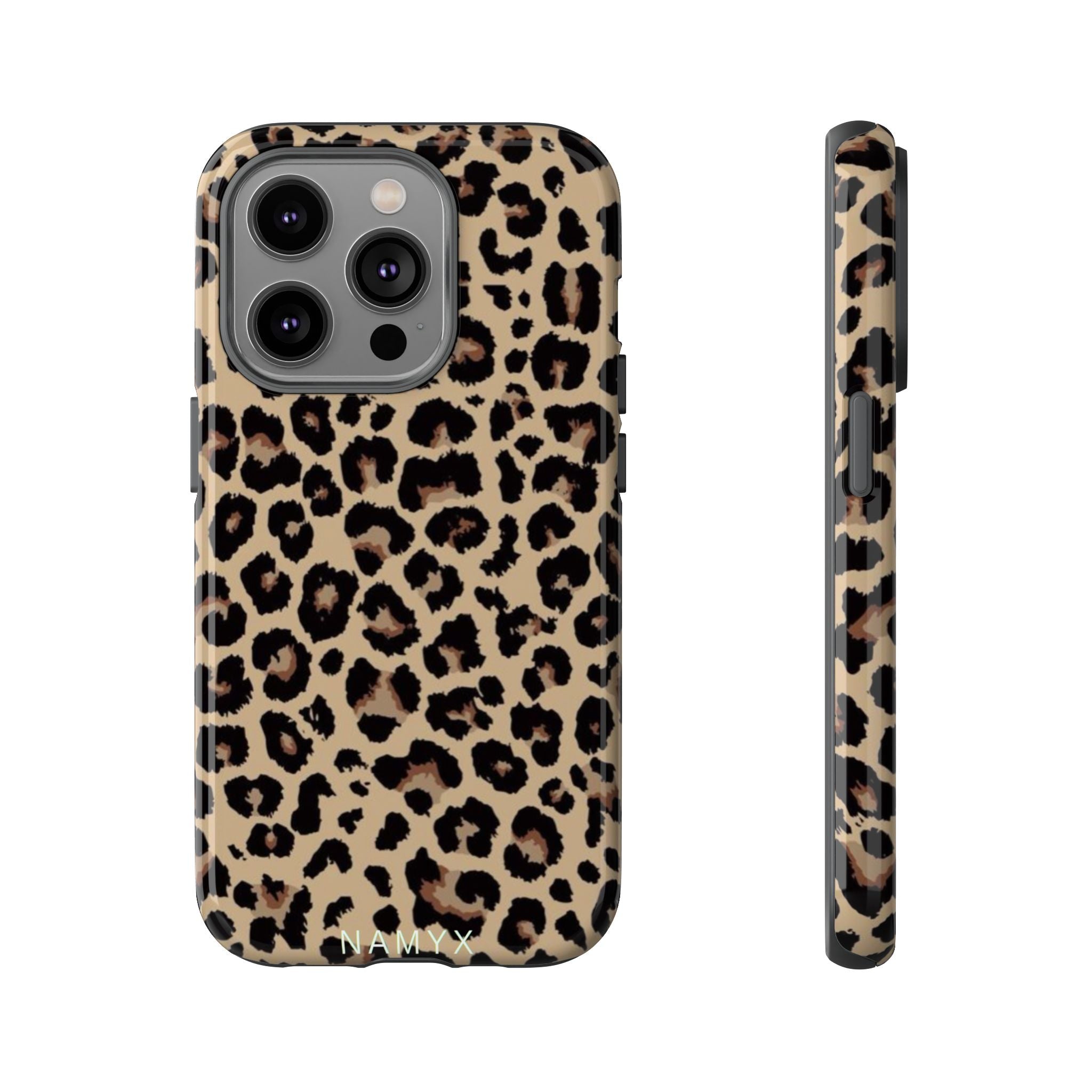 Leopard Print Tough Phone Case – Durable Protective Animal Print Phone Cover