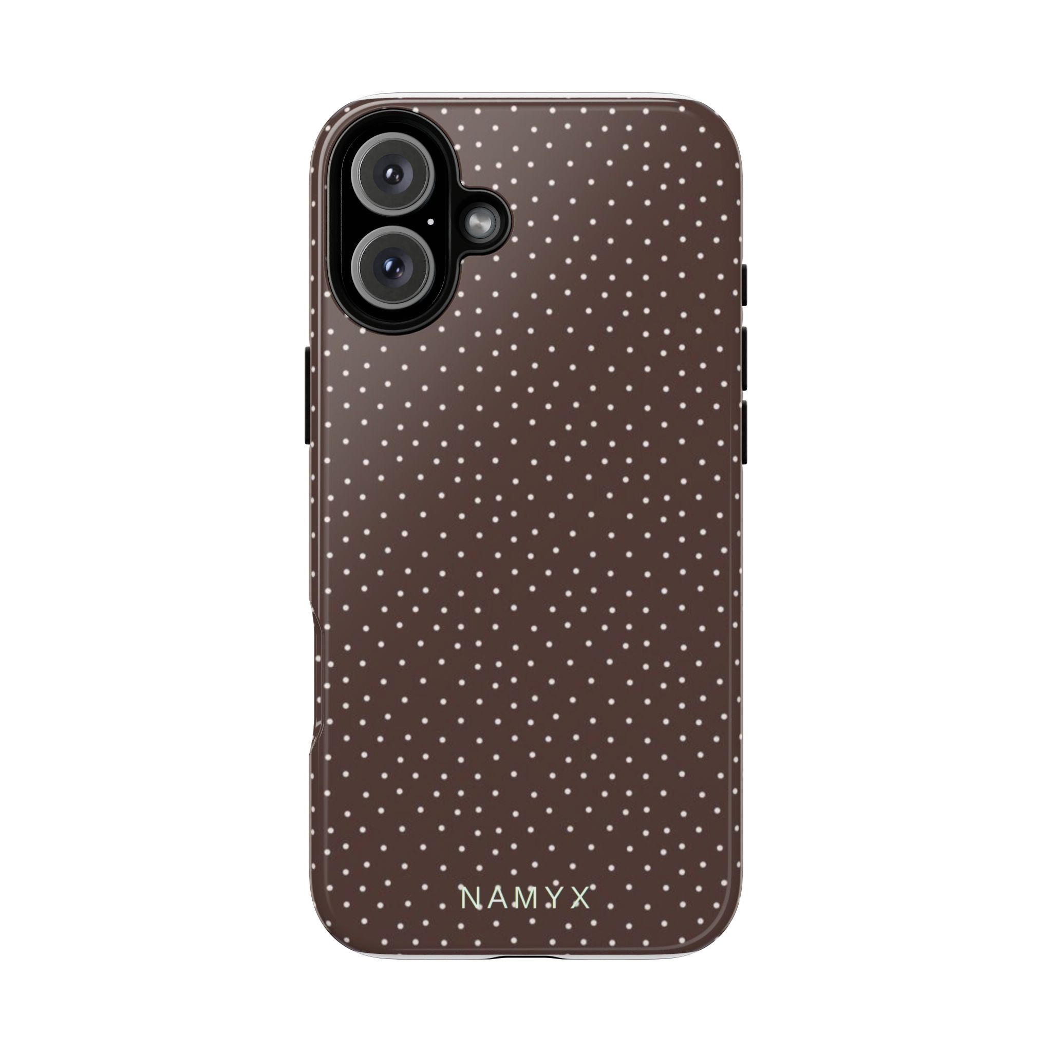 Brown Polka Dot Tough Phone Case - Slim Protective iPhone Cover