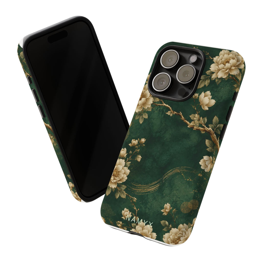 Floral Jade Tough Phone Case